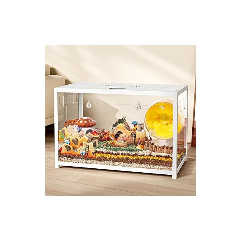 ハムスター メタル製 80cm 飼育ケージ クリアケージ 透明 水槽タイプ 2