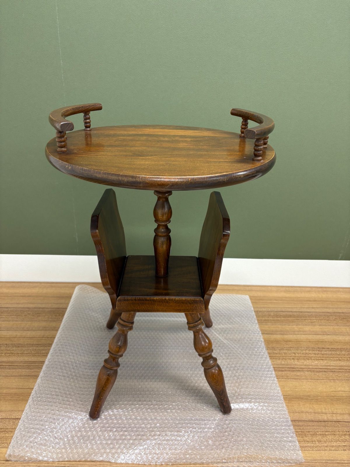 レトロ キツツキ 飛騨産業 サイドテーブル 丸テーブル コーヒー