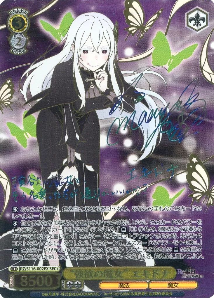 ヴァイスシュヴァルツ/GGO】魔王の正体 エルザ sec サイン入り