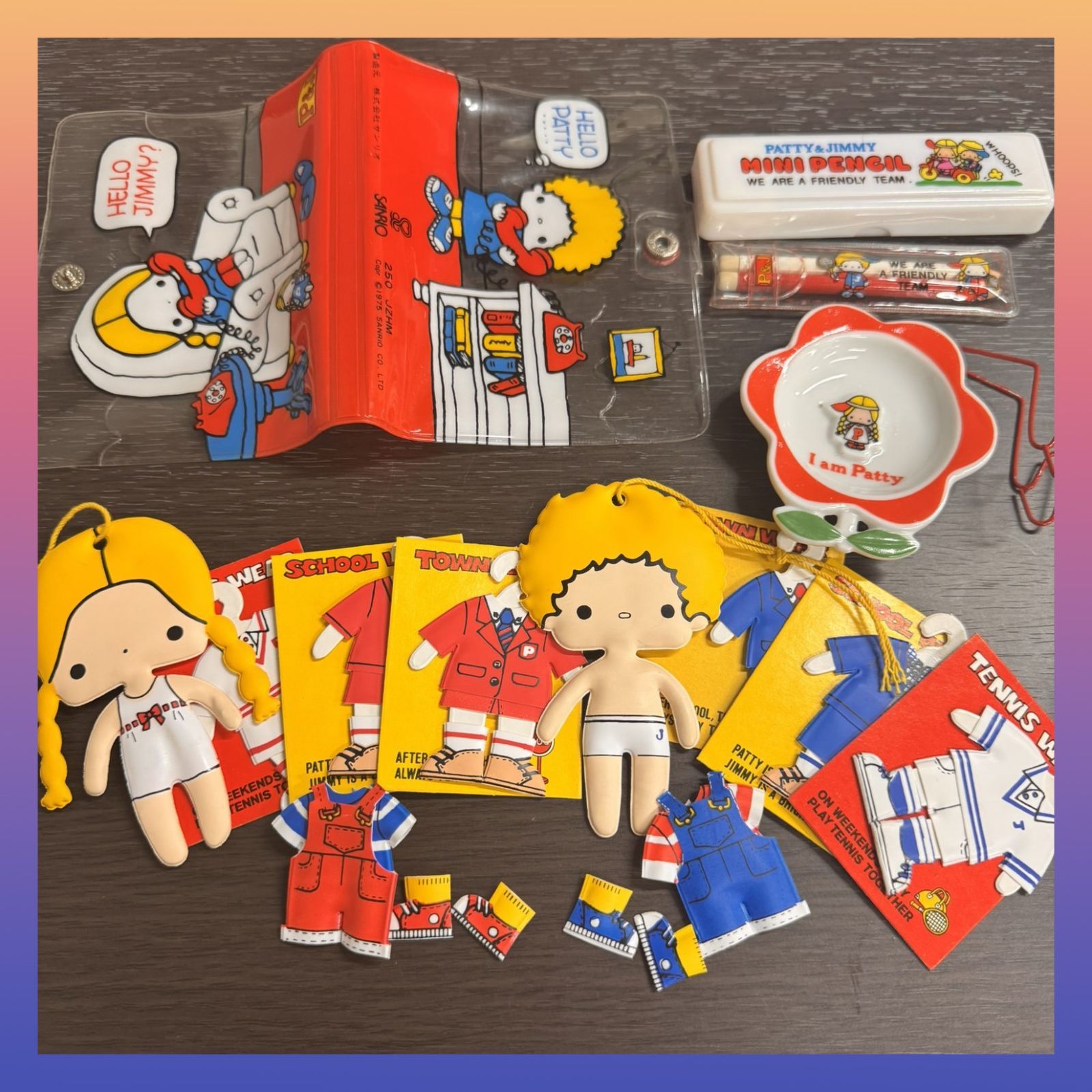 1970年代 サンリオ レア パティ&ジミー Petty and Jimmy 着せ替え