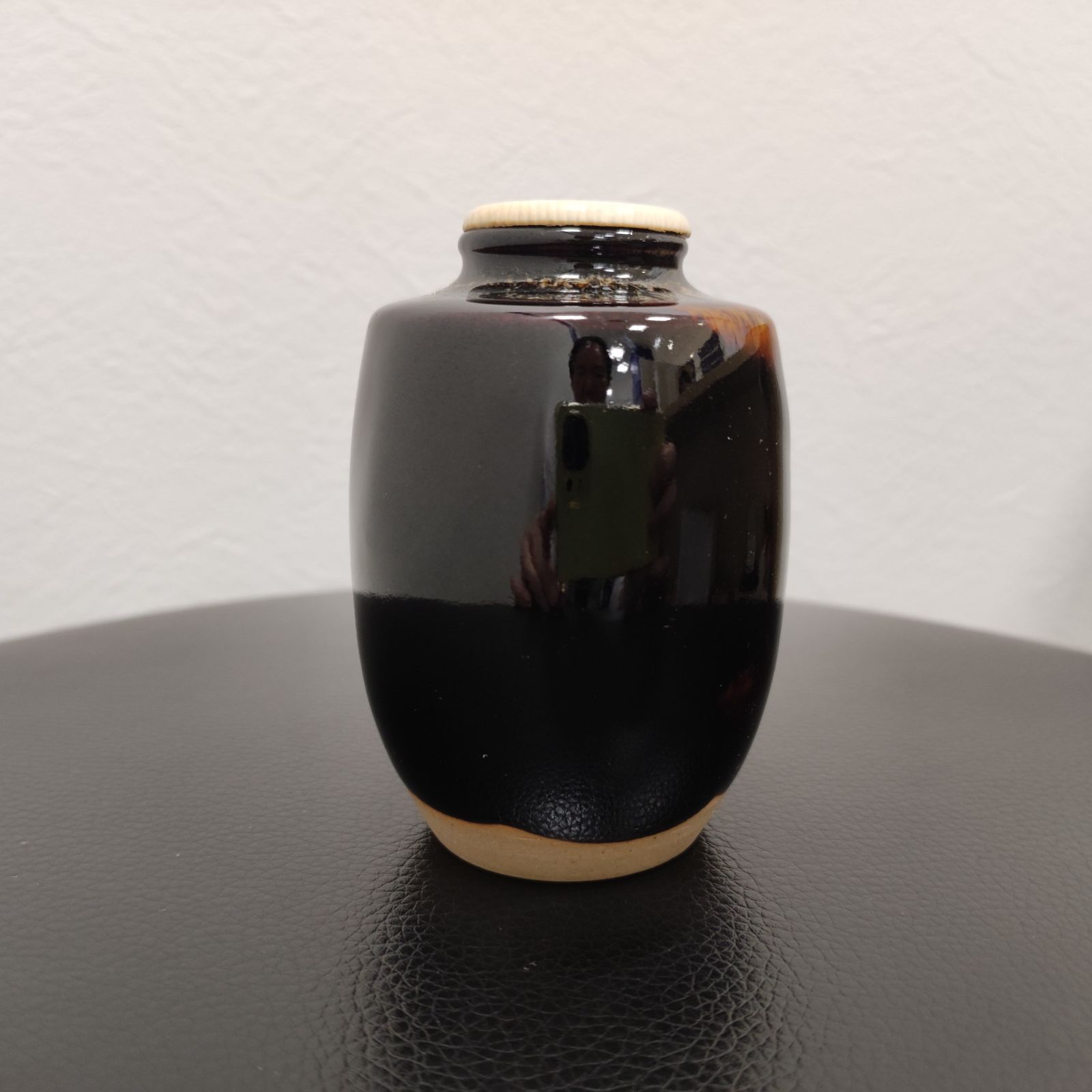 茶道具 桶谷定一作 茄子 茶入 共箱 V 7949 【公式通販】