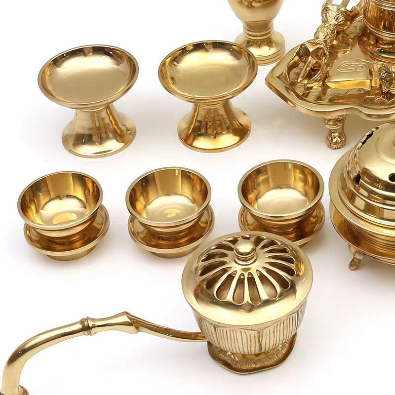 修縁堂】密教法具 真言宗 法器 セイコー制作 大悲香炉一組 修縁堂