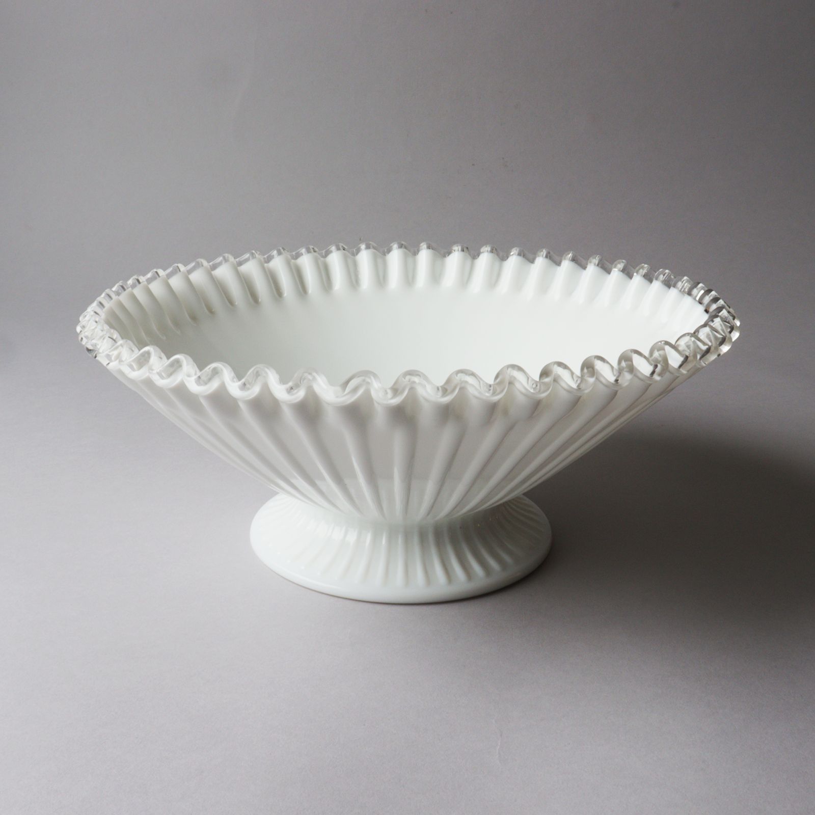 ♪USAビンテージ Fenton フェントン社製バーミーズグラス ウランガラス