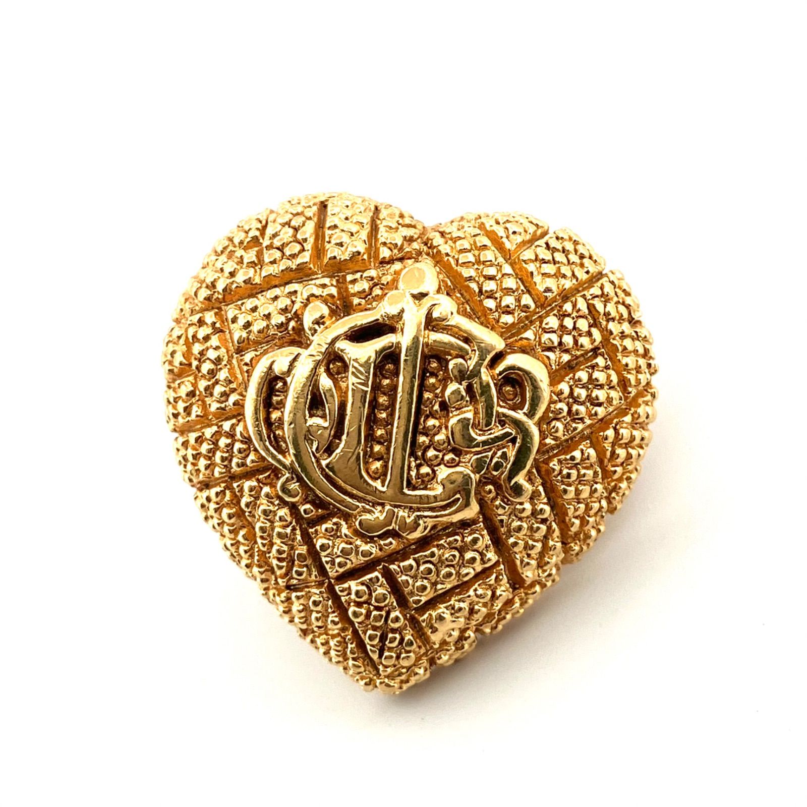 美品✨】クリスチャンディオール ピンブローチ パール CDロゴ ゴールド