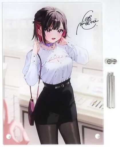 Marita 雪と墨 直筆サイン入 アクリルプレート お知らせ＞ #Marita