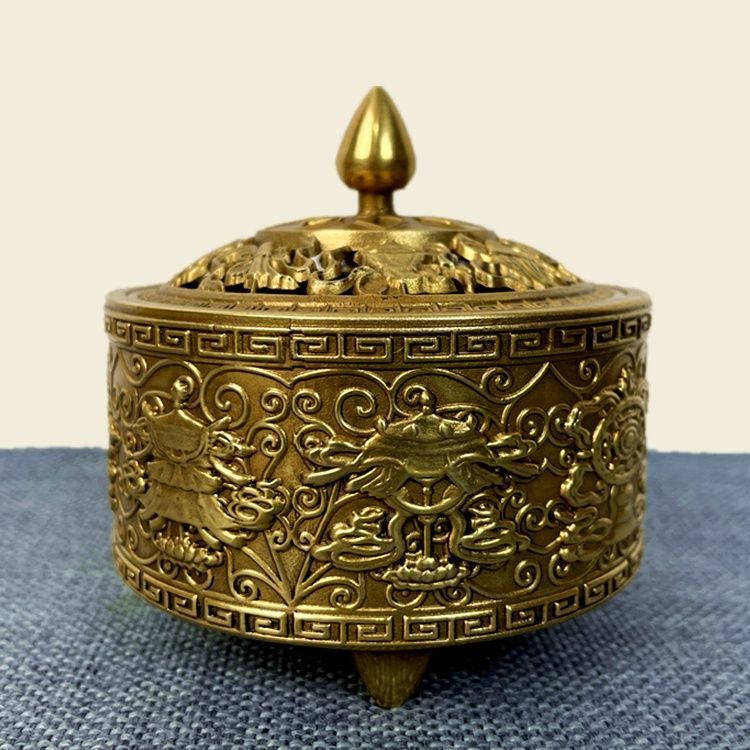 銅製 亭子薫香炉 茶道具 香道具 装飾品 工芸品 美術品 置物 亭子薫香炉