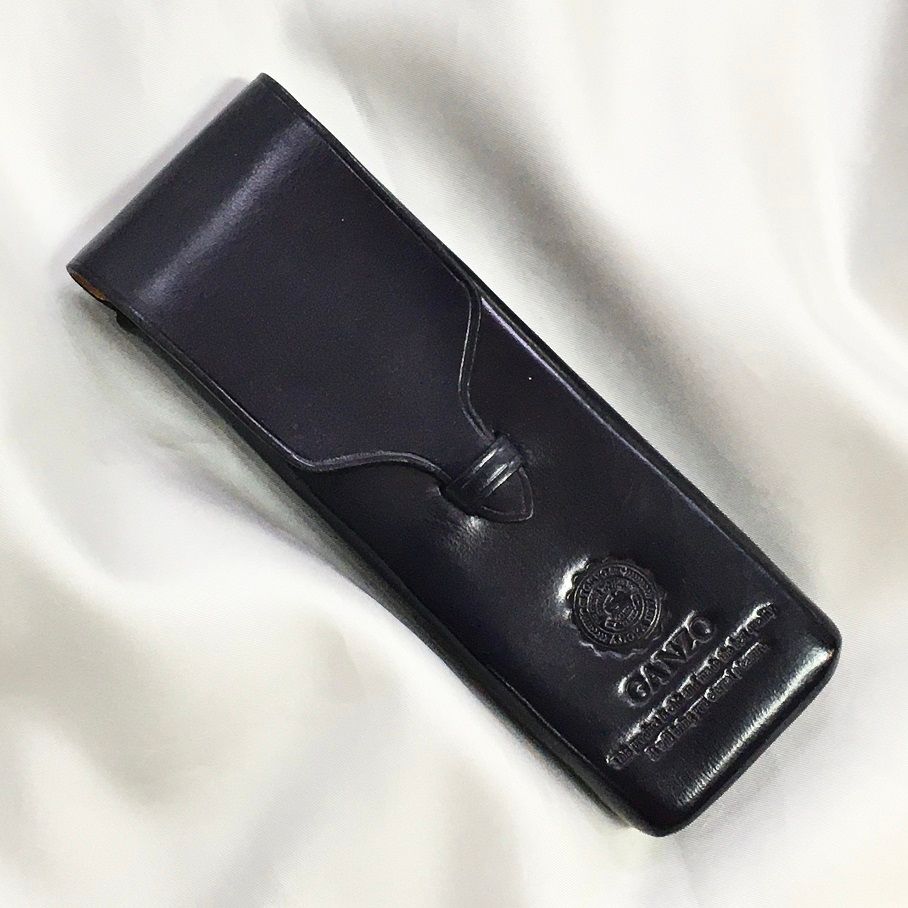新品未使用】GANZO マエストロ2 3本差し ペンケース レザー 黒 【GANZO