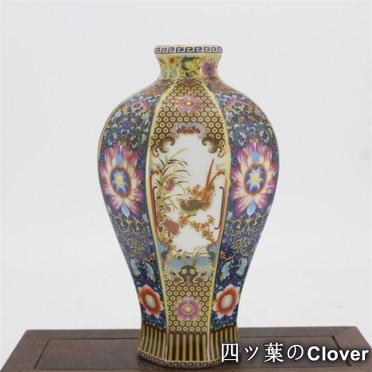 大清康熙青花窓人物紋花瓶 景徳鎮 陶磁器 装飾品 現代工芸品 美術品