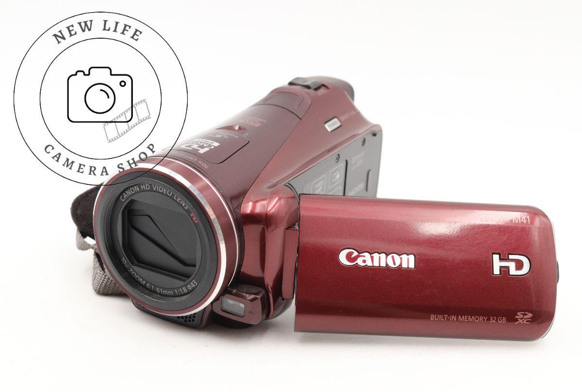 Canon HDビデオカメラ iVIS HF M31 レッド ショップ ☆良品☆キャノン