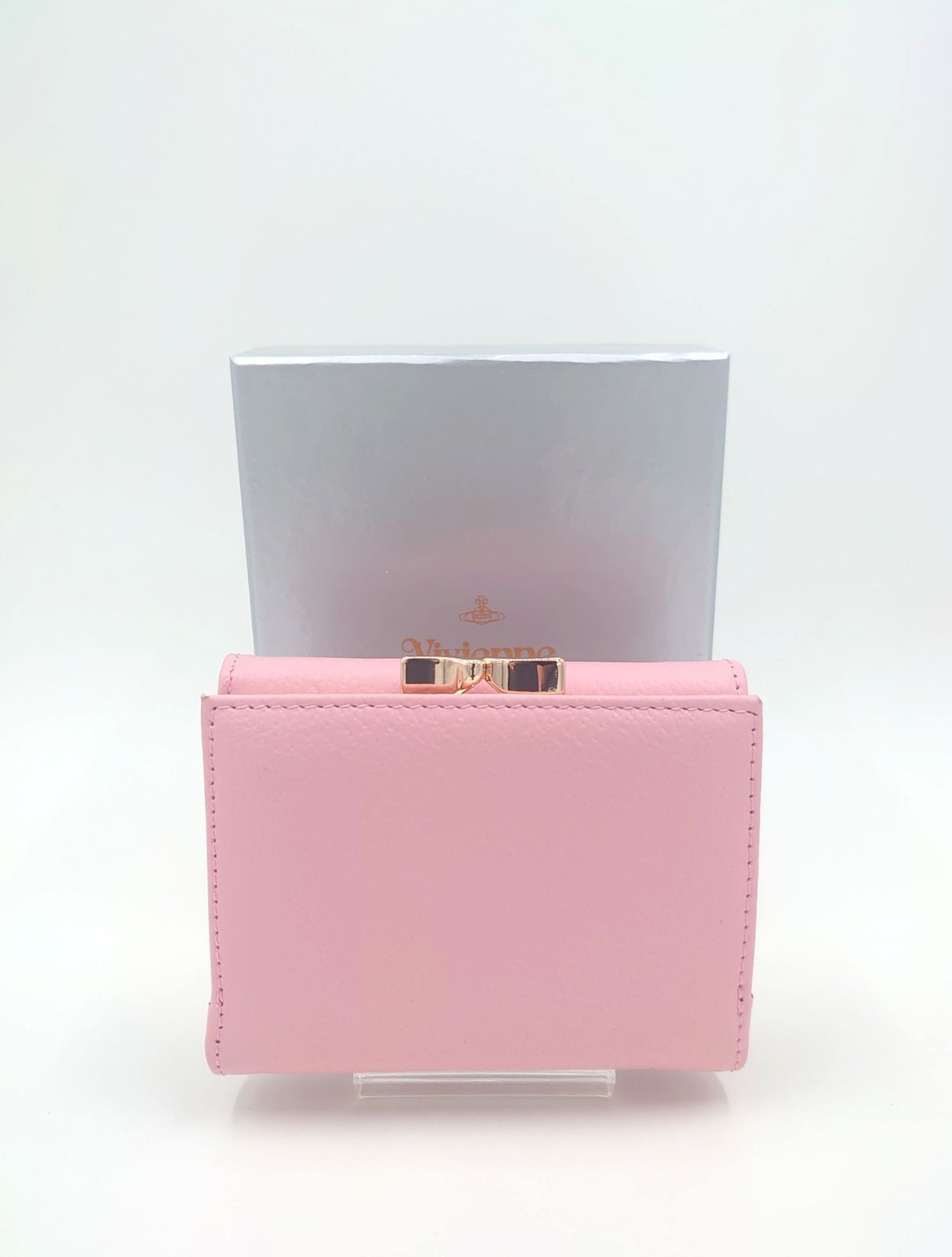 Vivienne 最高 Westwood オンライン限定 三つ折り財布 ピンク 日本限定