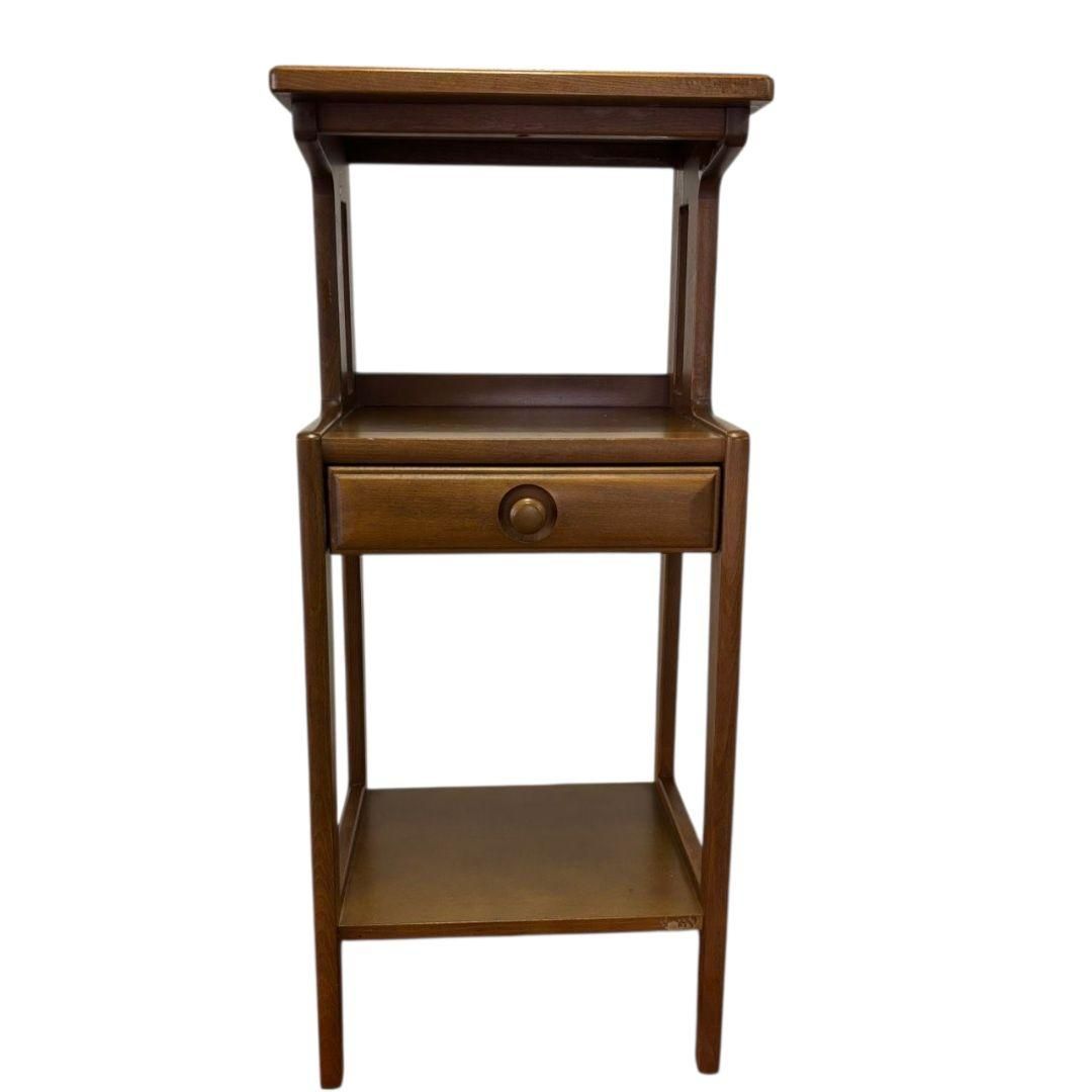 希少】カリモク karimoku ヴィンテージ 電話台 レトロ 収納 高級家具