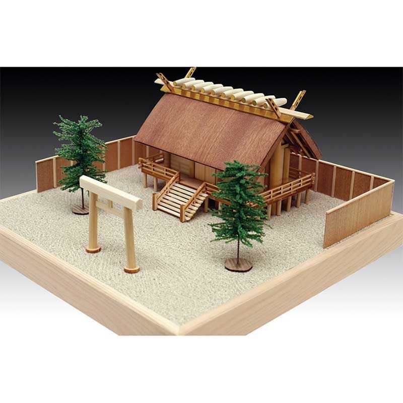 ウッディジョー 木製模型 人気 1/150 神明造り 神社 ウッディジョー