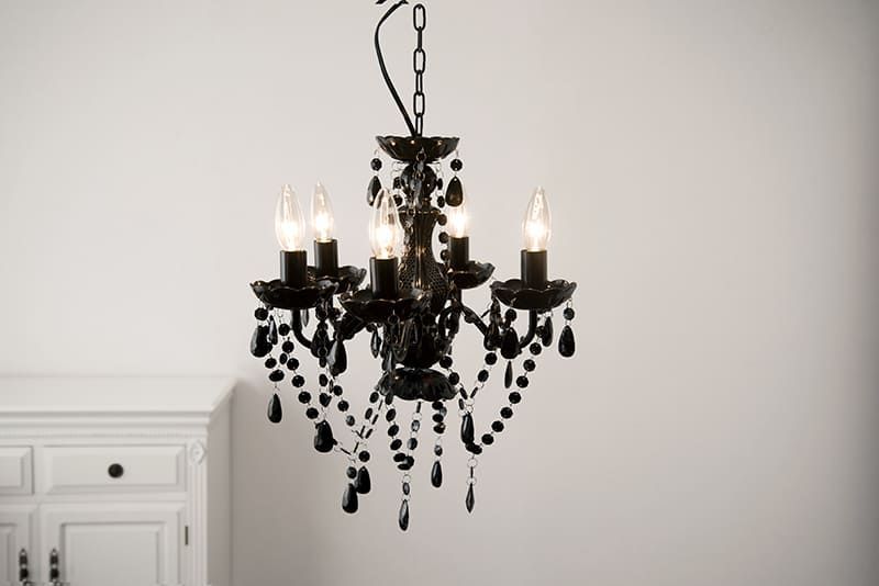 シャンデリア5灯（ブラック） NL-8605BK