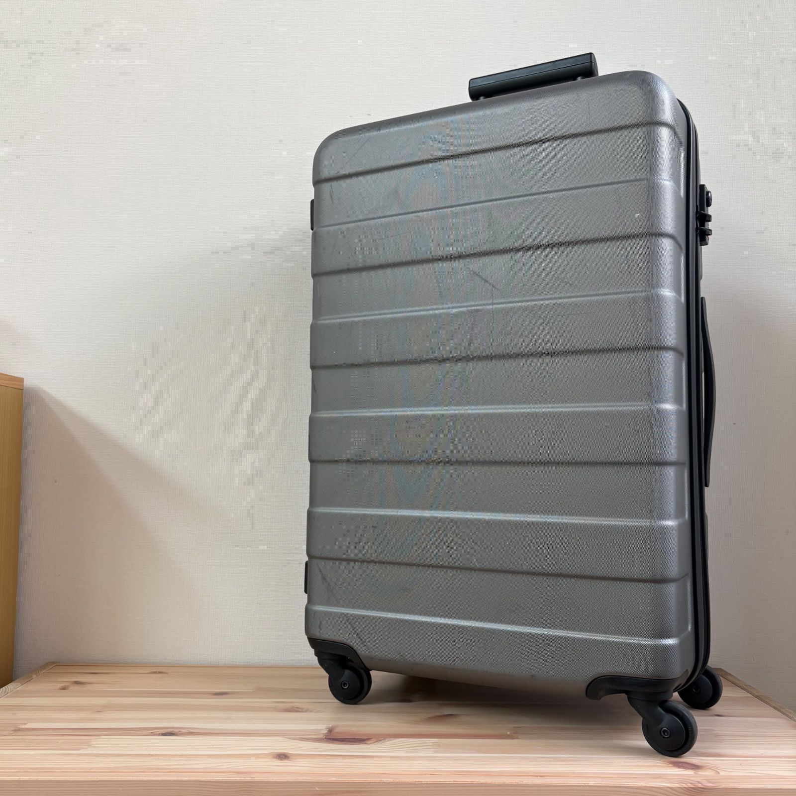 廃盤】無印良品 バーの高さを自由に調節できるストッパー付き キャリー 85L