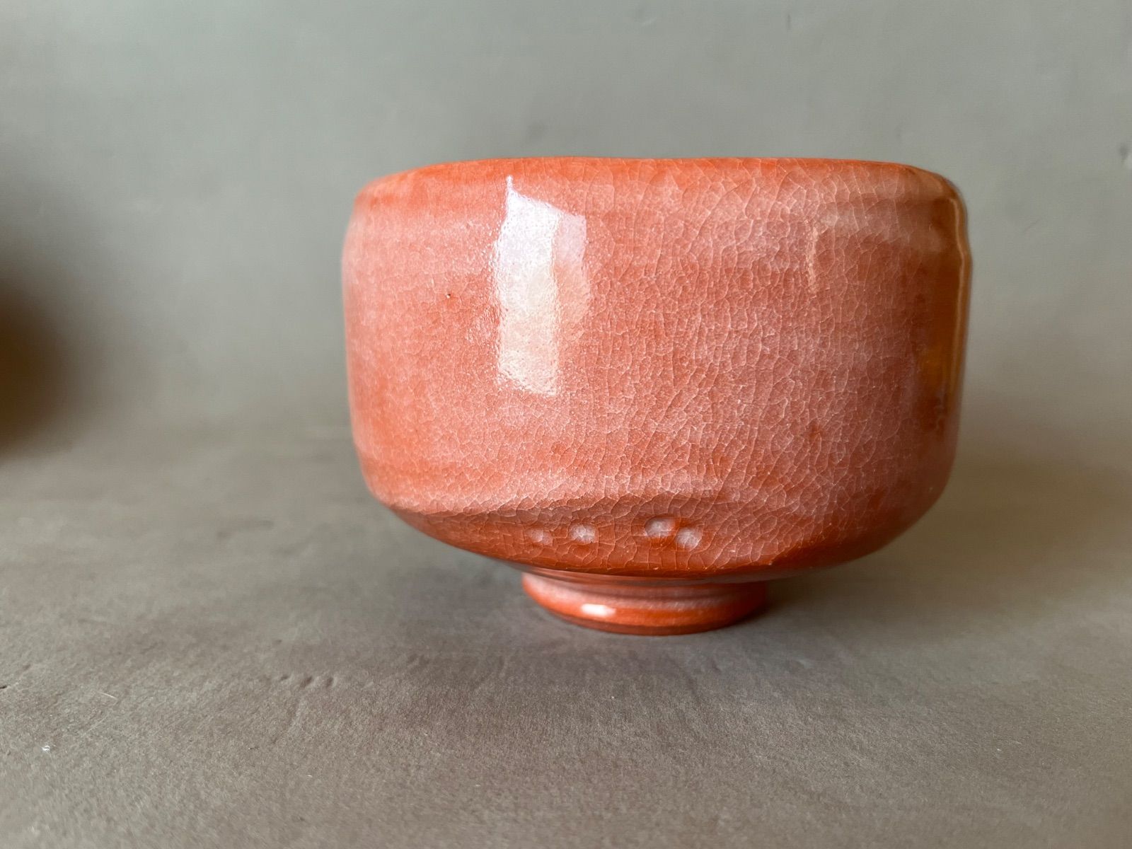 佐々木昭楽 赤楽茶碗 抹茶碗 長次郎写 臨済 供箱 三代 佐々木昭