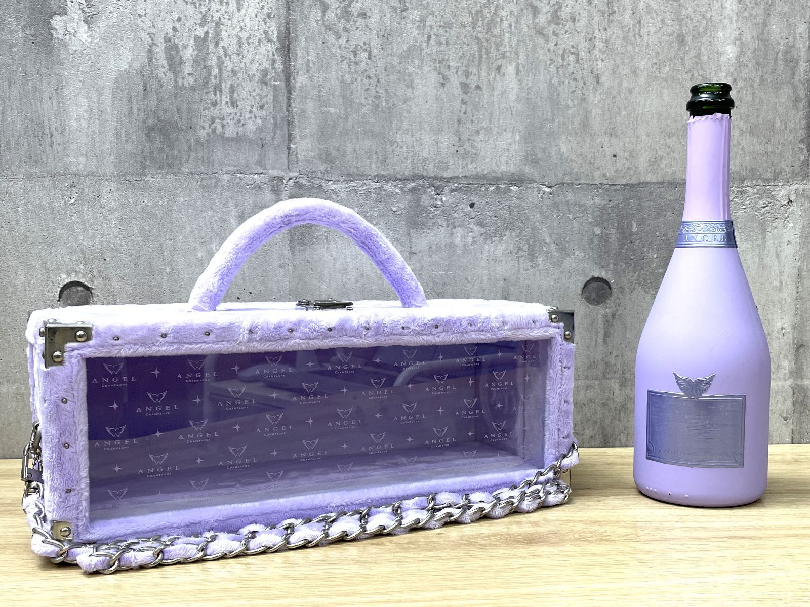 エンジェルシャンパン ハロウィン パープル 空箱空瓶 エンジェル