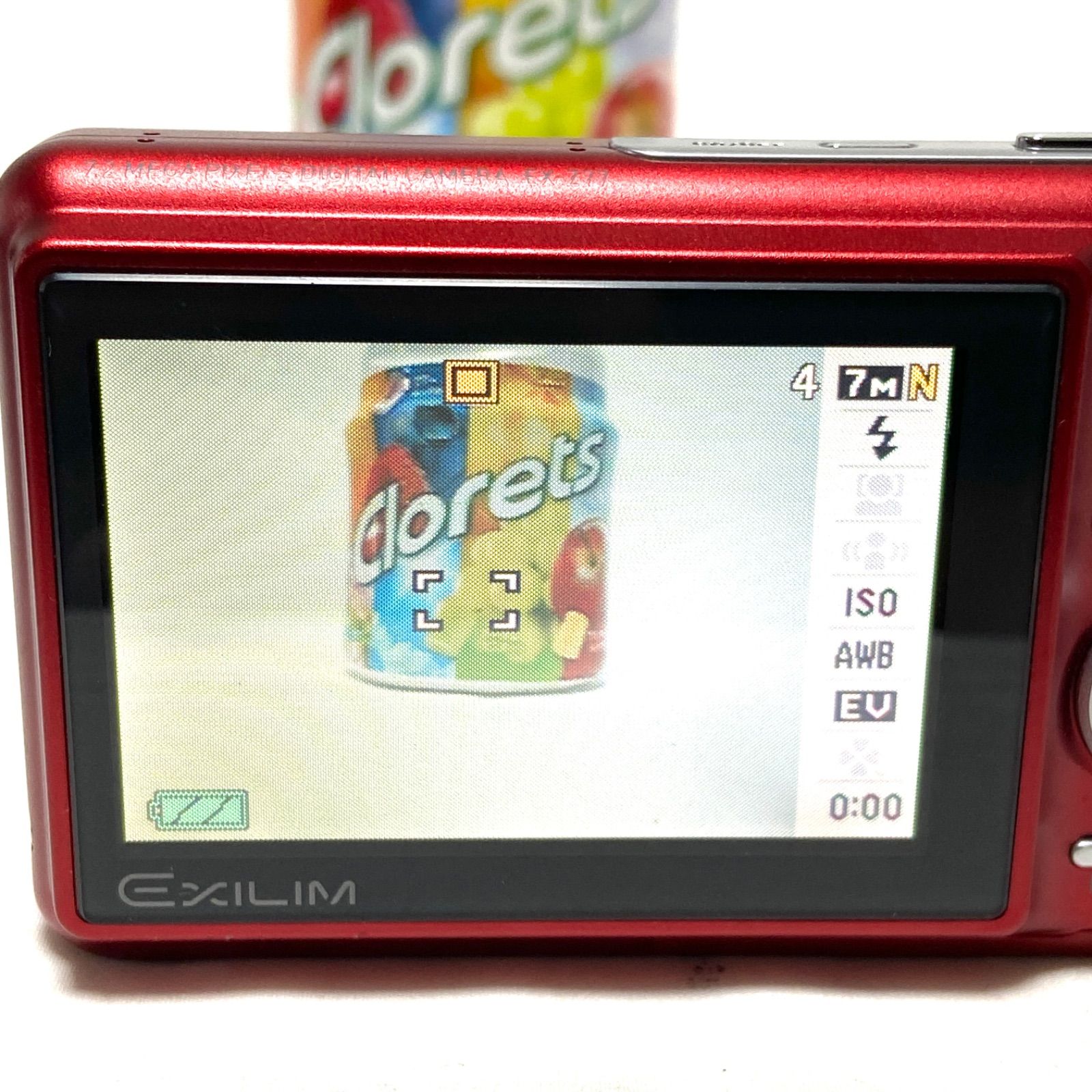 CASIO EXILIM EX-Z77 レッド コンパクトデジタルカメラ コンデジ