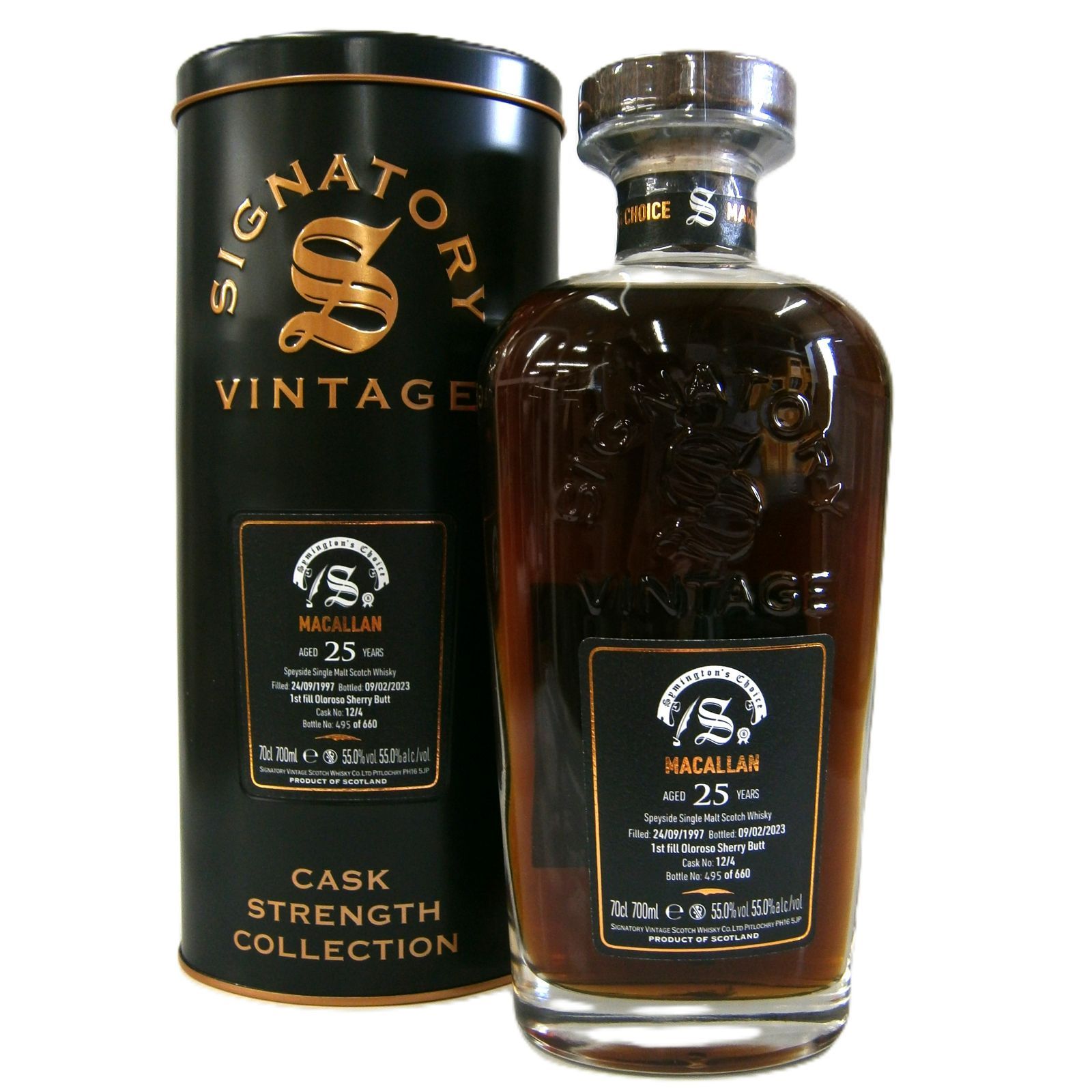 SVカスク サイミントンズ マッカラン25年1997 55.0%700ml正規 SVカスク