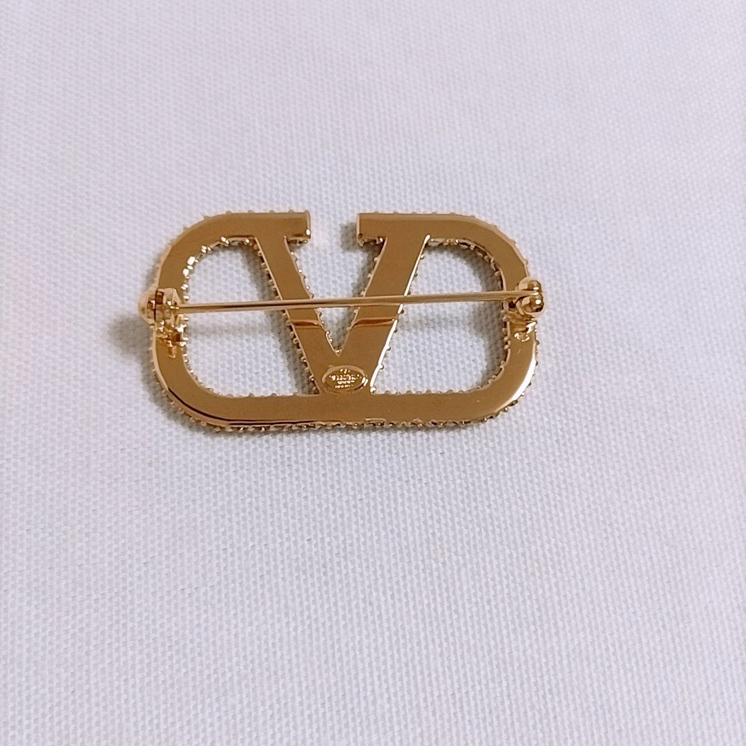アウトレット VALENTINOヴァレンティノ ブローチ ゴールド レア