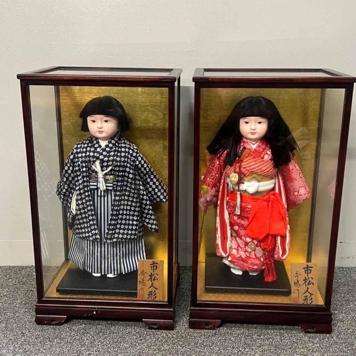 ⭐︎ 市松人形 ペア 秀鵬 お人形 日本人形 可愛い顔 - メルカリ
