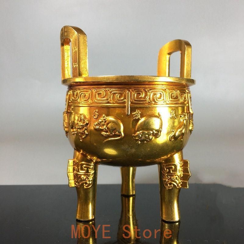 銅器 八宝瓢簞薫香炉 室内薫炉 香道具 装飾品 現代工芸品 置物 銅器 八