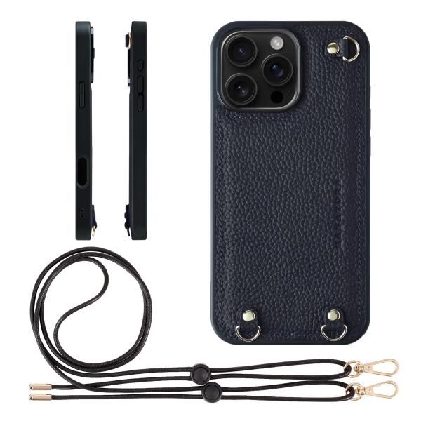 販売 iPhone16Promax ケース スマホケース キーリング付き ショルダー