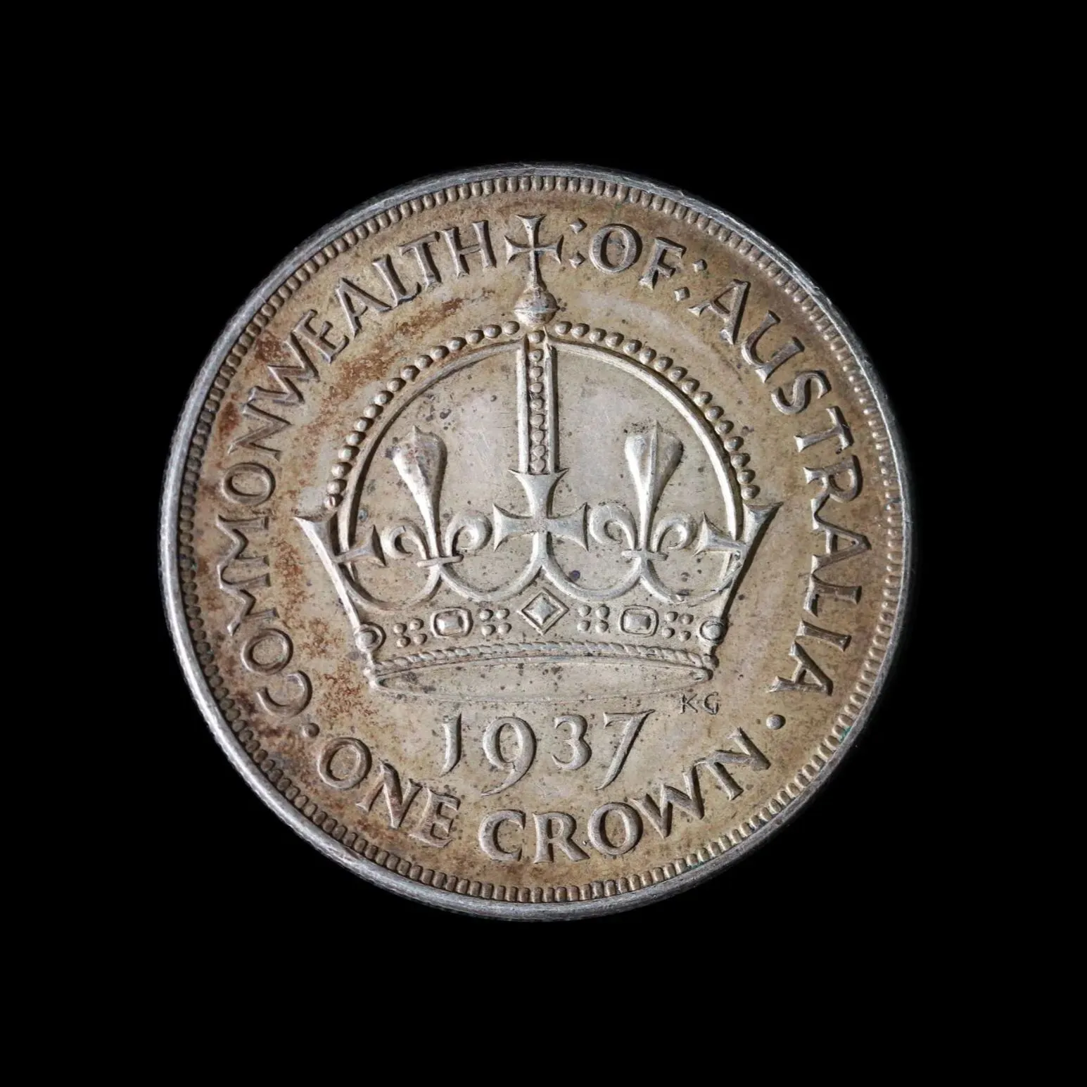 1937年 オーストラリア 1クラウン硬貨 1937年オーストラリア クラウン