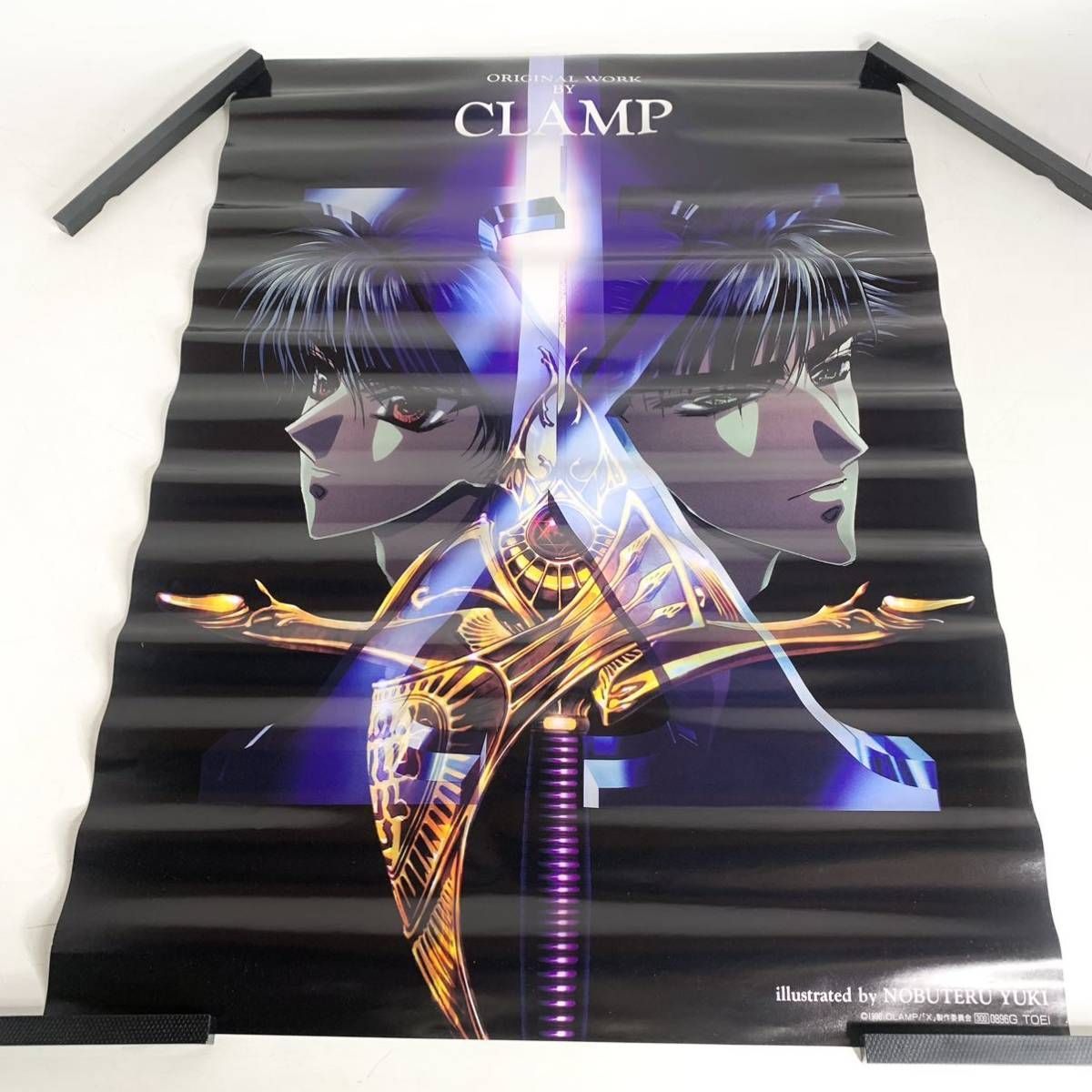 CLAMP X エックス 両面ポスター 平成11年月刊ASUKA9月号付録 CLAMP X