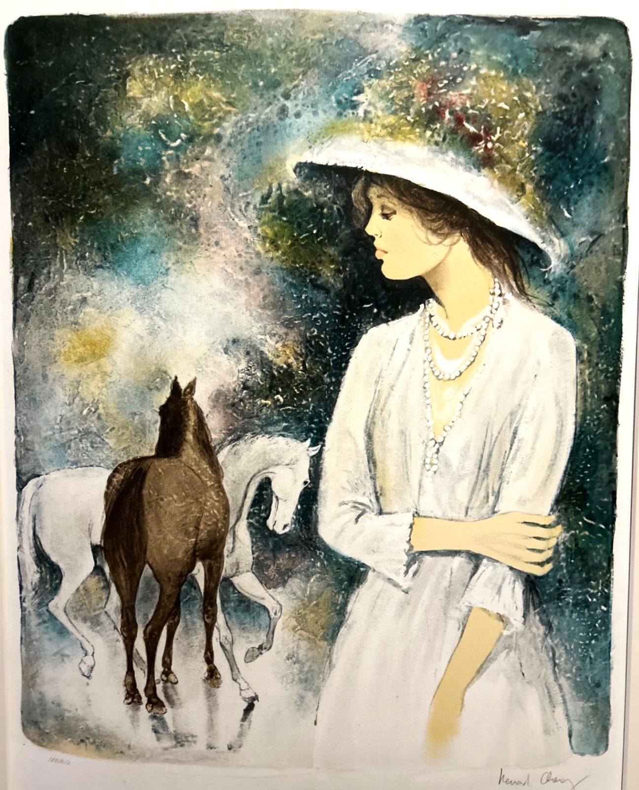 真作】【WISH】ベルナール・シャロワ Bernard Charoy「ヴァイオリンと