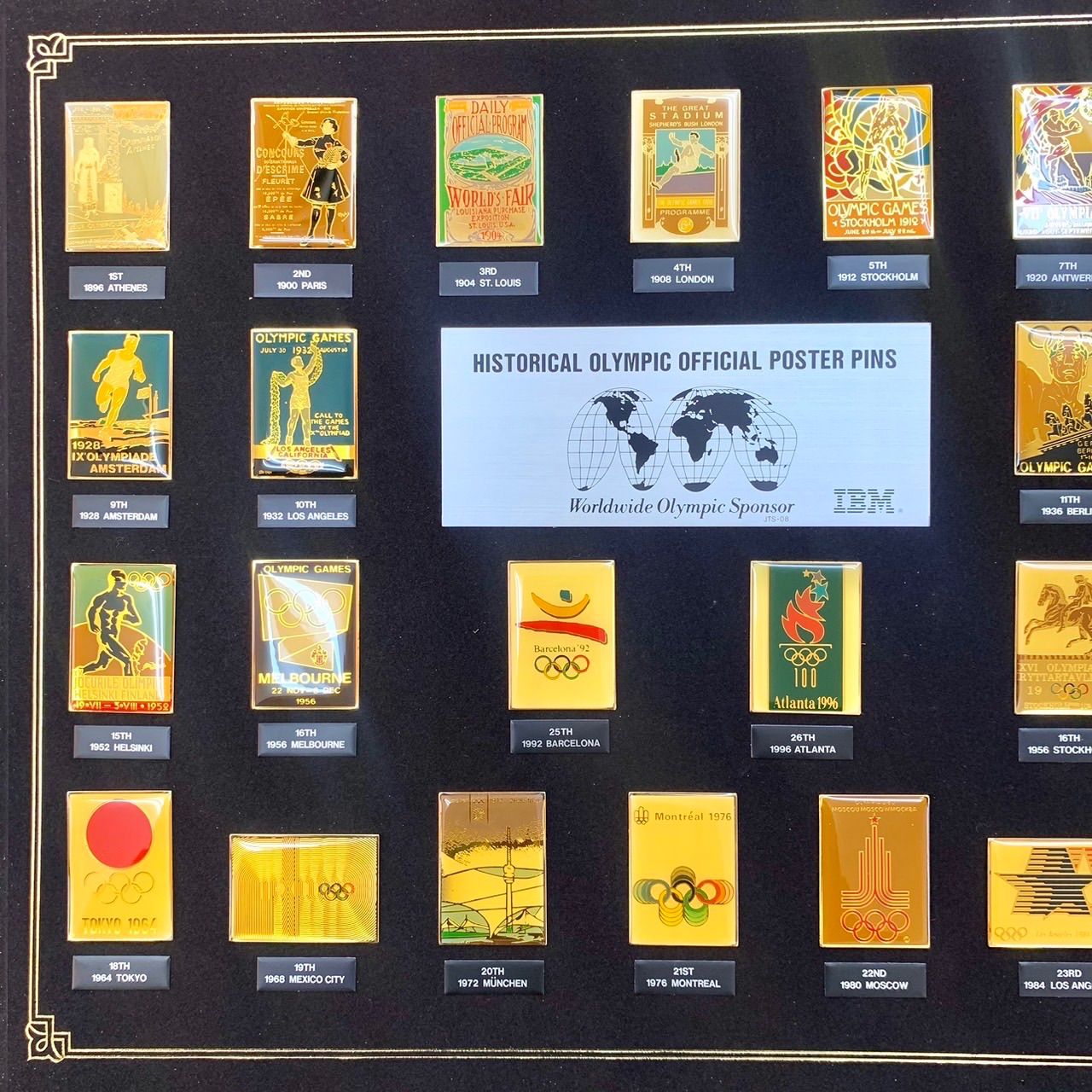 超レア希少品】 オリンピック開催国 ピンバッジ 1896アテネ〜1988ソウル