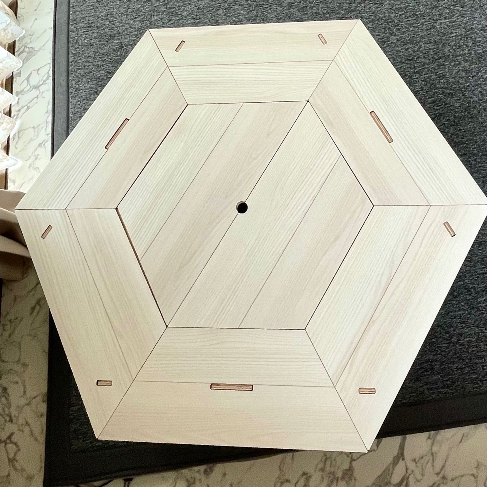 小売 組み立て簡単！ヘキサテーブル/キャンプテーブル/囲炉裏テーブル