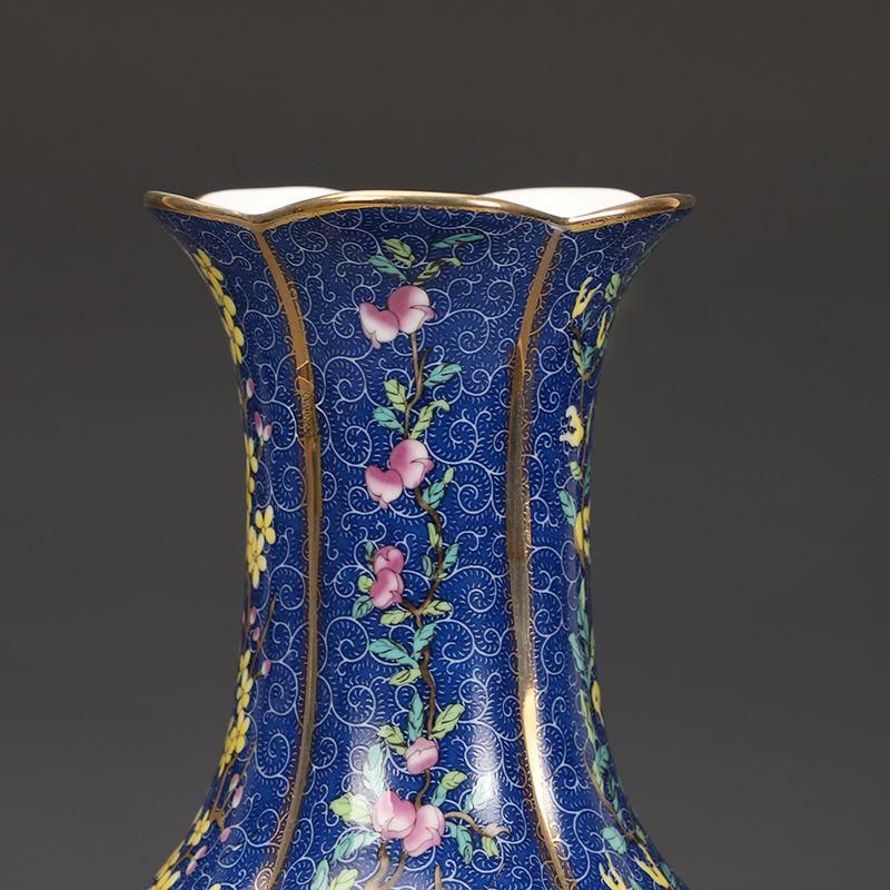 清代乾隆蒔金鳳紋梅瓶 景徳鎮 陶磁器 装飾品 ショップ 現代工芸品美術