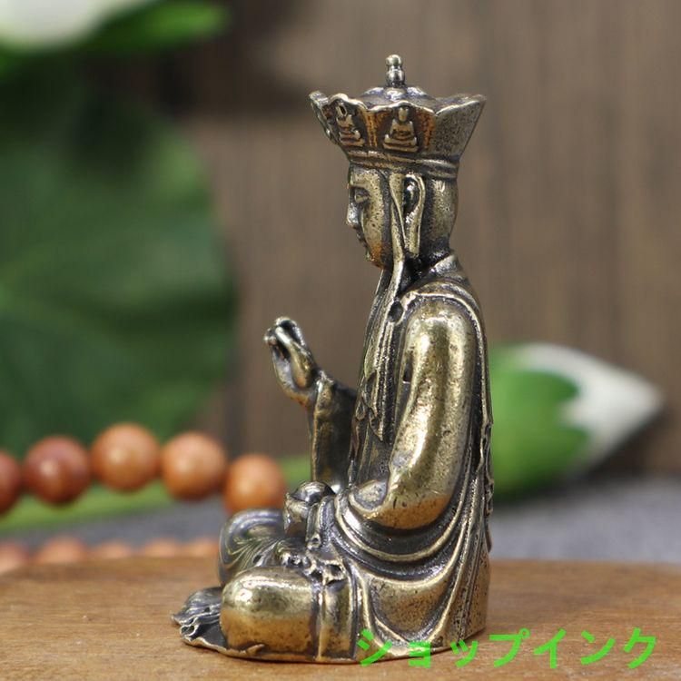 銅器 地蔵王仏像 工芸品 美術品 置物 仏教美術 仏像 地蔵王仏像 銅製