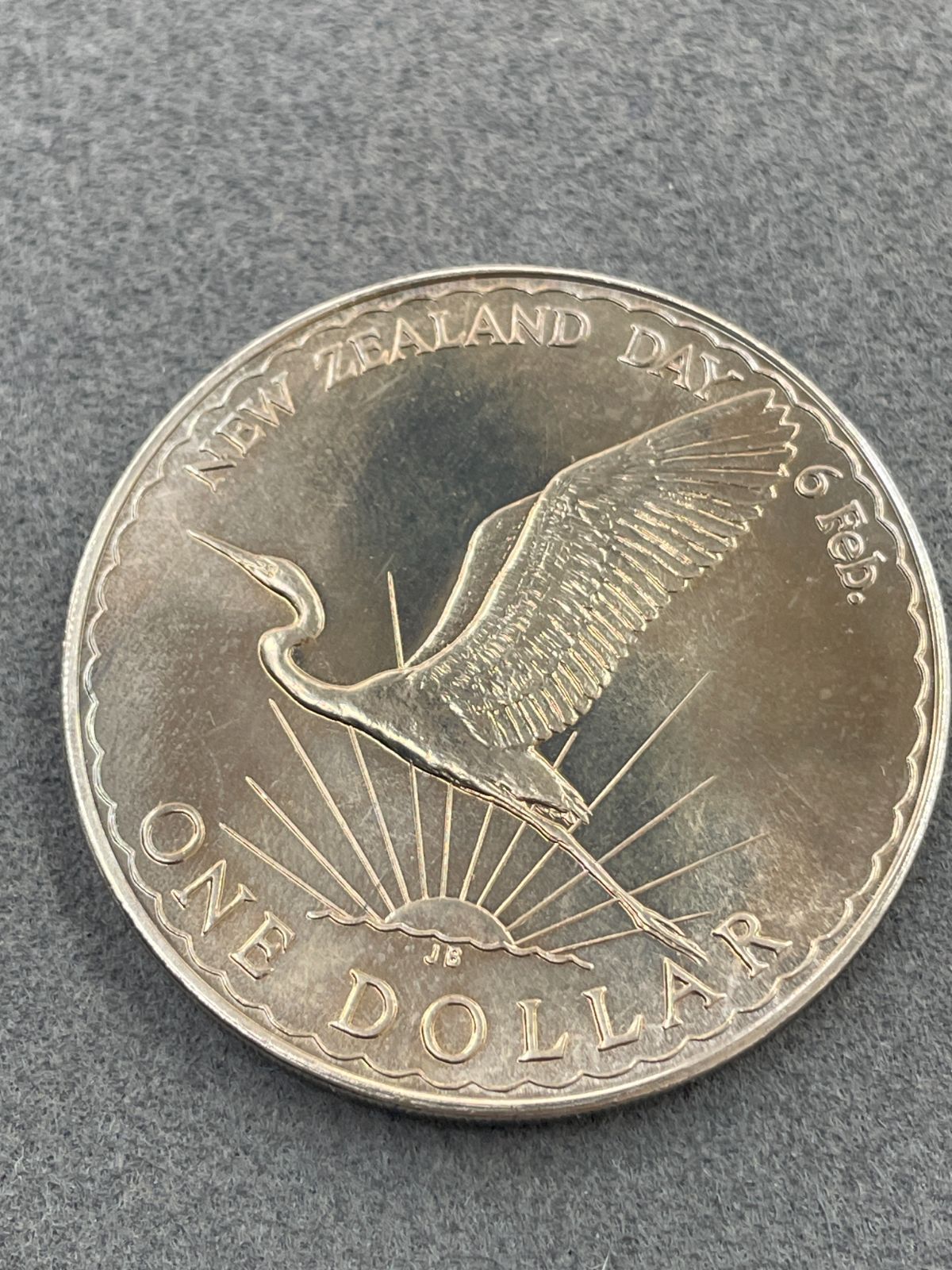 ニュージーランド 1/2クラウン銀貨 1935年 極美品 希少 レア 古銭