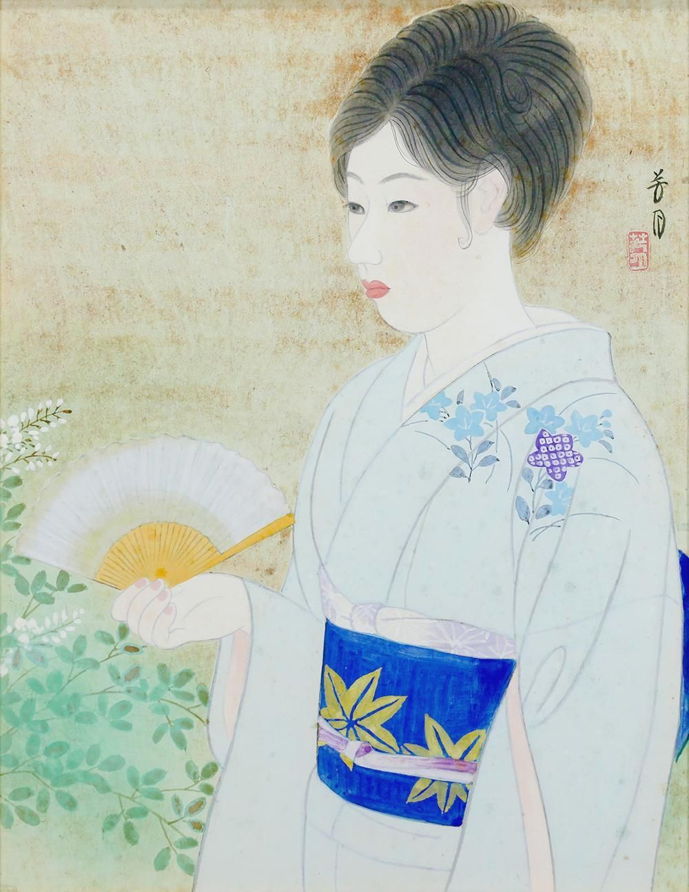 横尾芳月 真筆 舞妓 サイズF6号 美術年鑑評価額 600万 横尾芳月 真筆