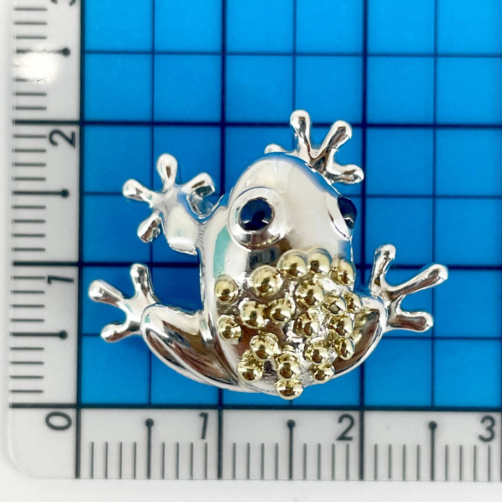 希少 ティファニー カエル ブローチ コンビ シルバー925×K18(750