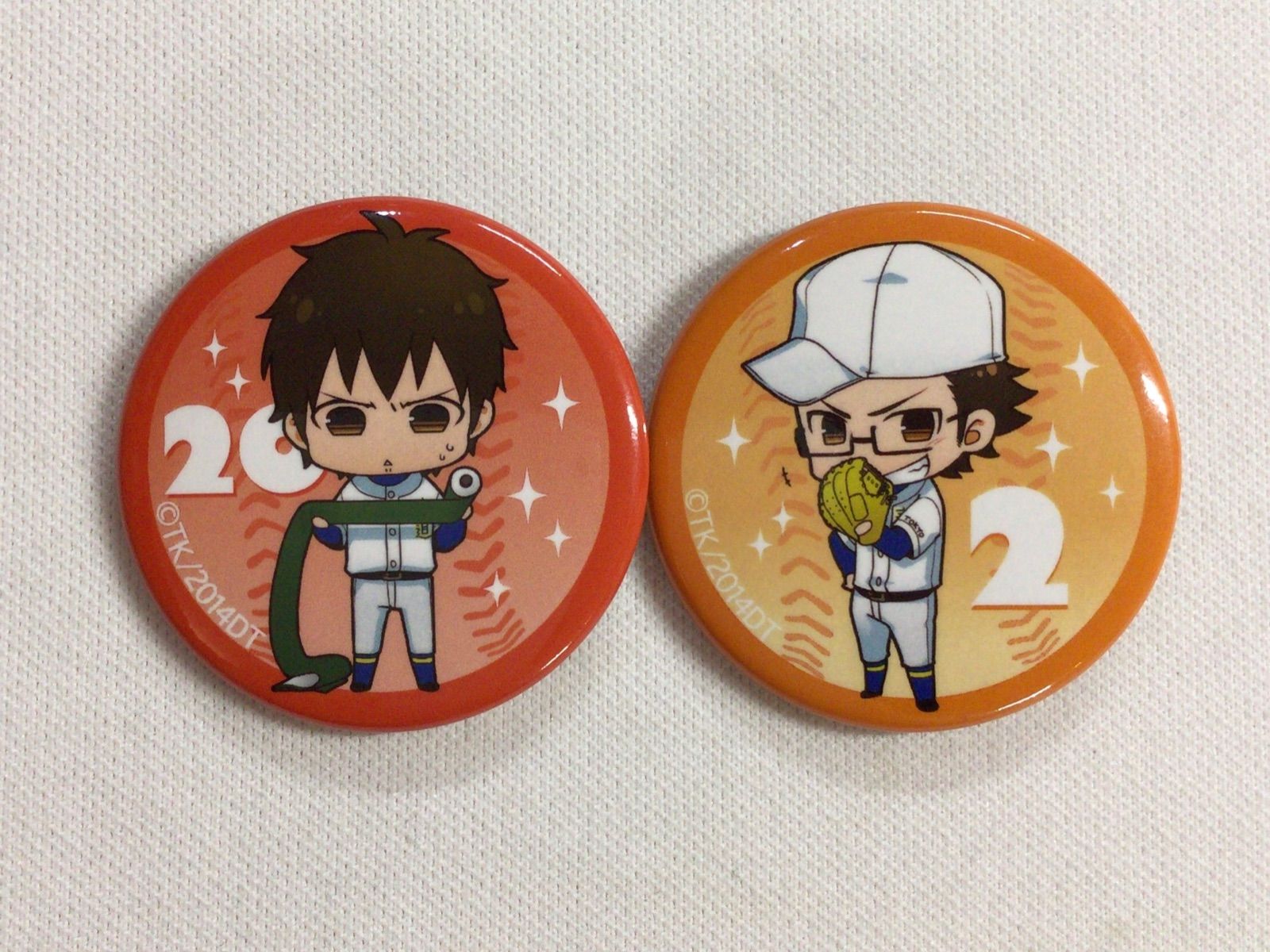 ダイヤのA 御幸一也 スクエアバッジ スクエア缶バッジ ダイヤのA 原作缶