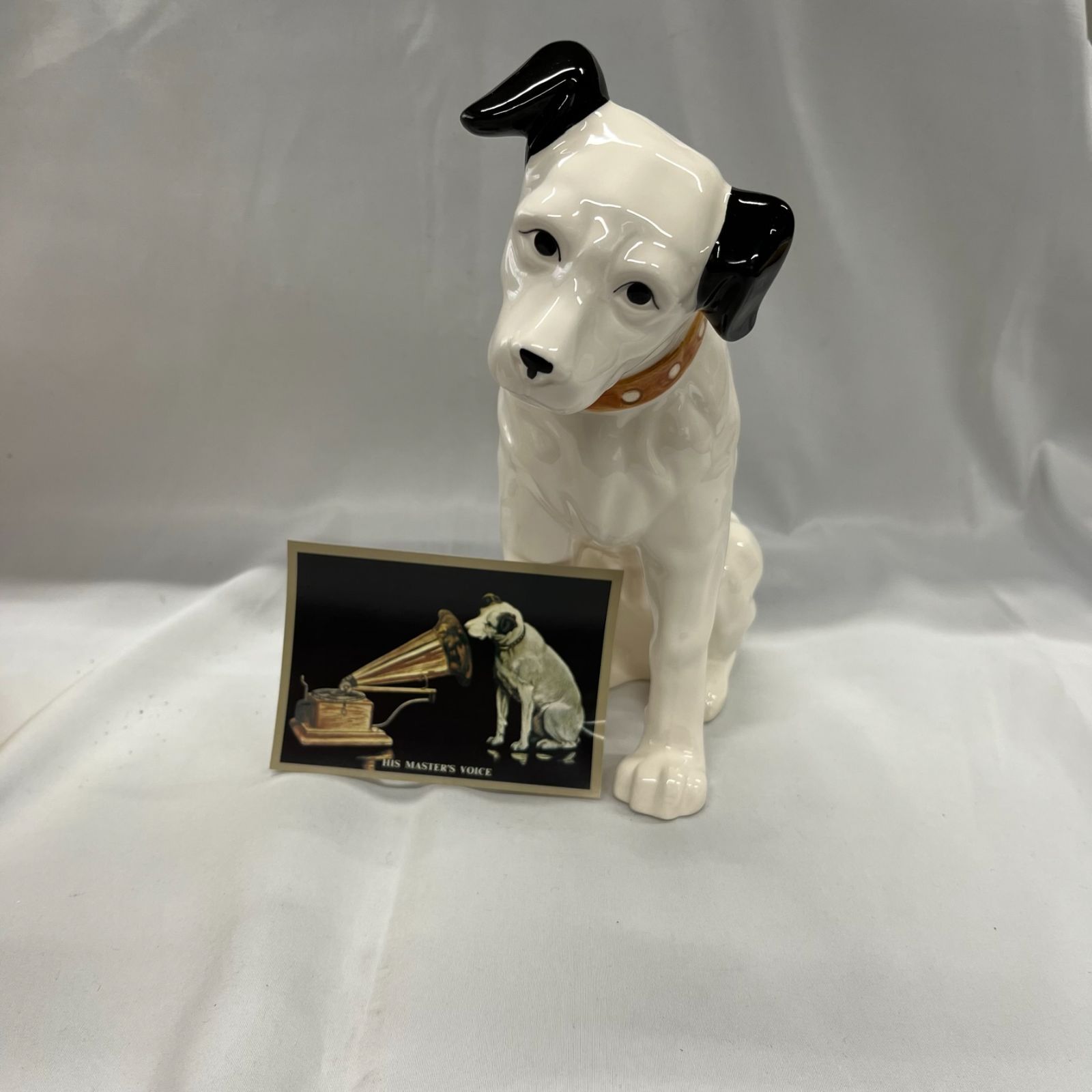 ビクター ニッパーくん アンティーク 陶器製 ビクター犬 ニッパー君 大