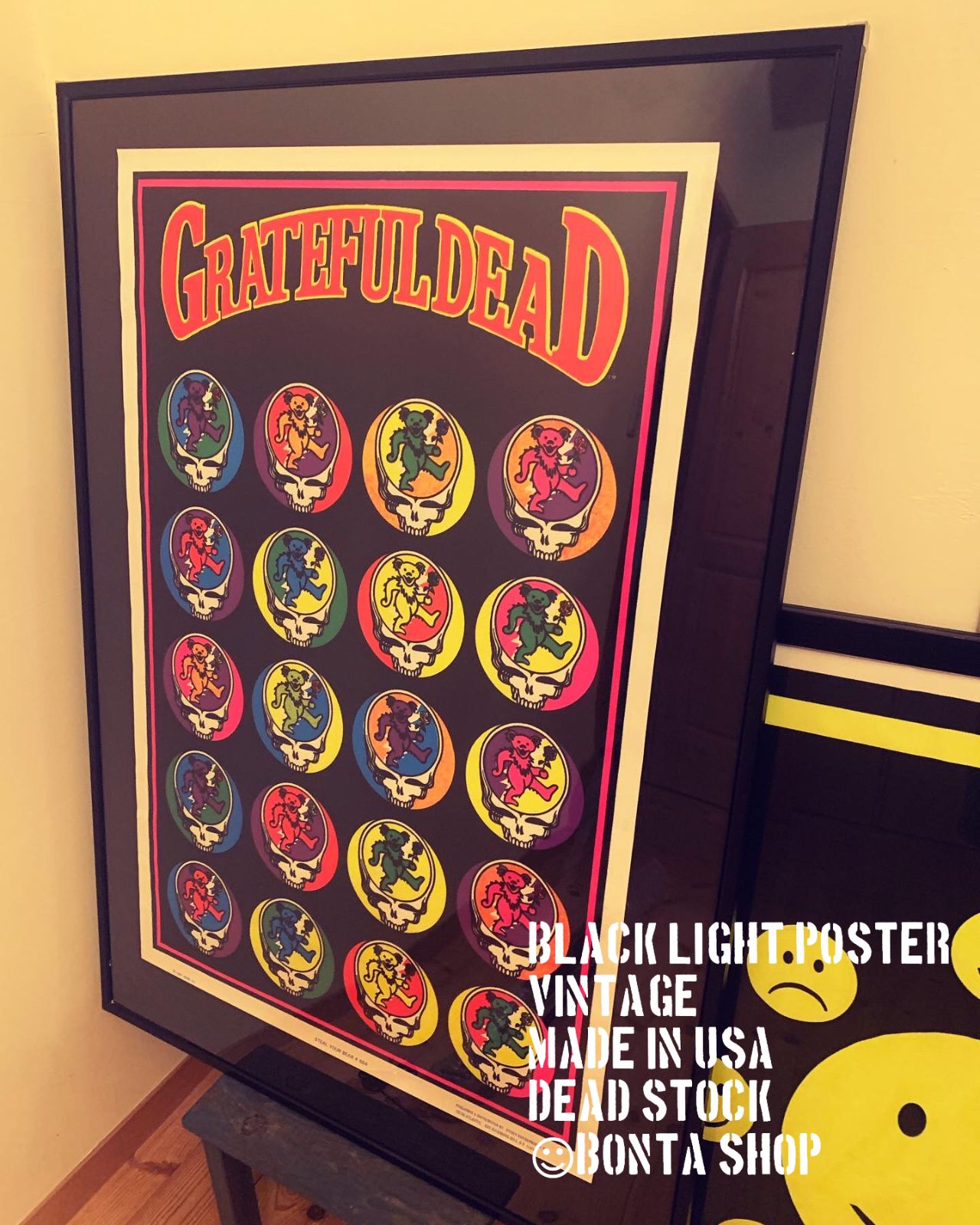 超希少グレイトフル・デッド初期デッドベアポスター1998年製