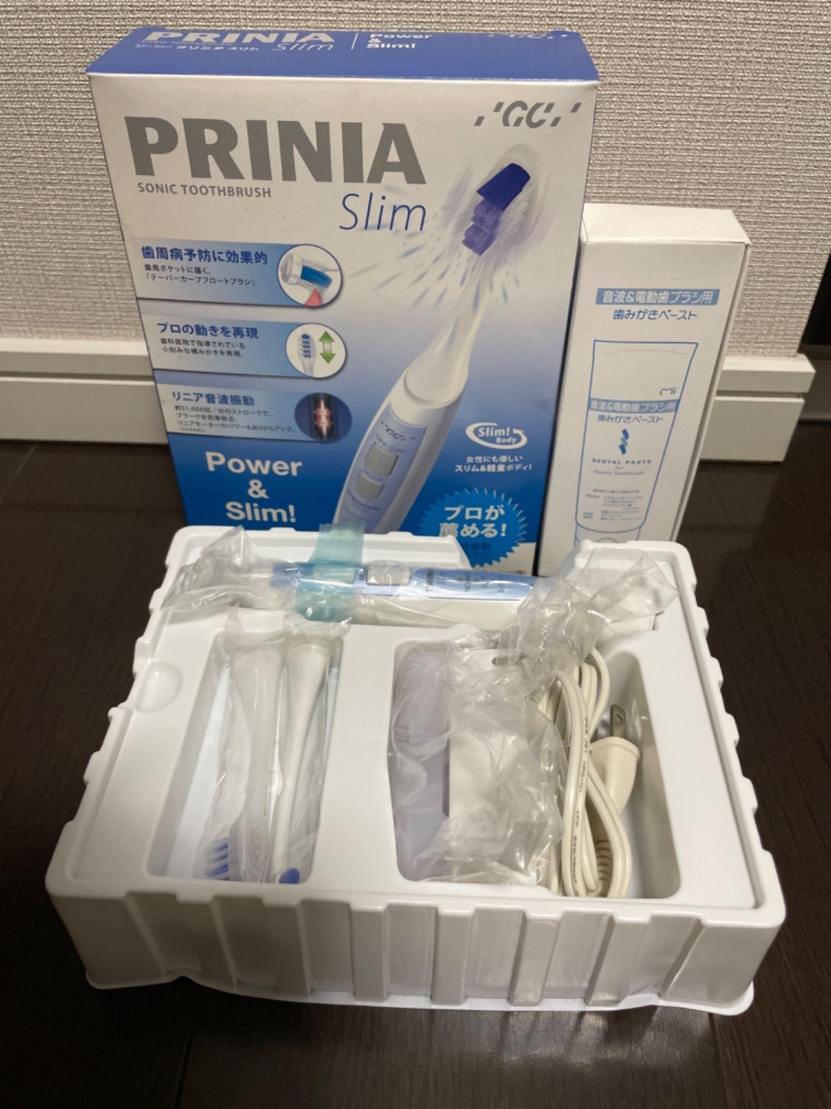 新品未開封音波振動電動歯ブラシジーシーPRINIA Slim 未開封 PRINIA