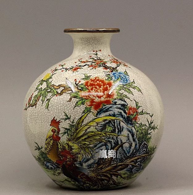 清乾隆青花纏枝紋将軍缶 景徳鎮 陶磁器 装飾品 現代工芸