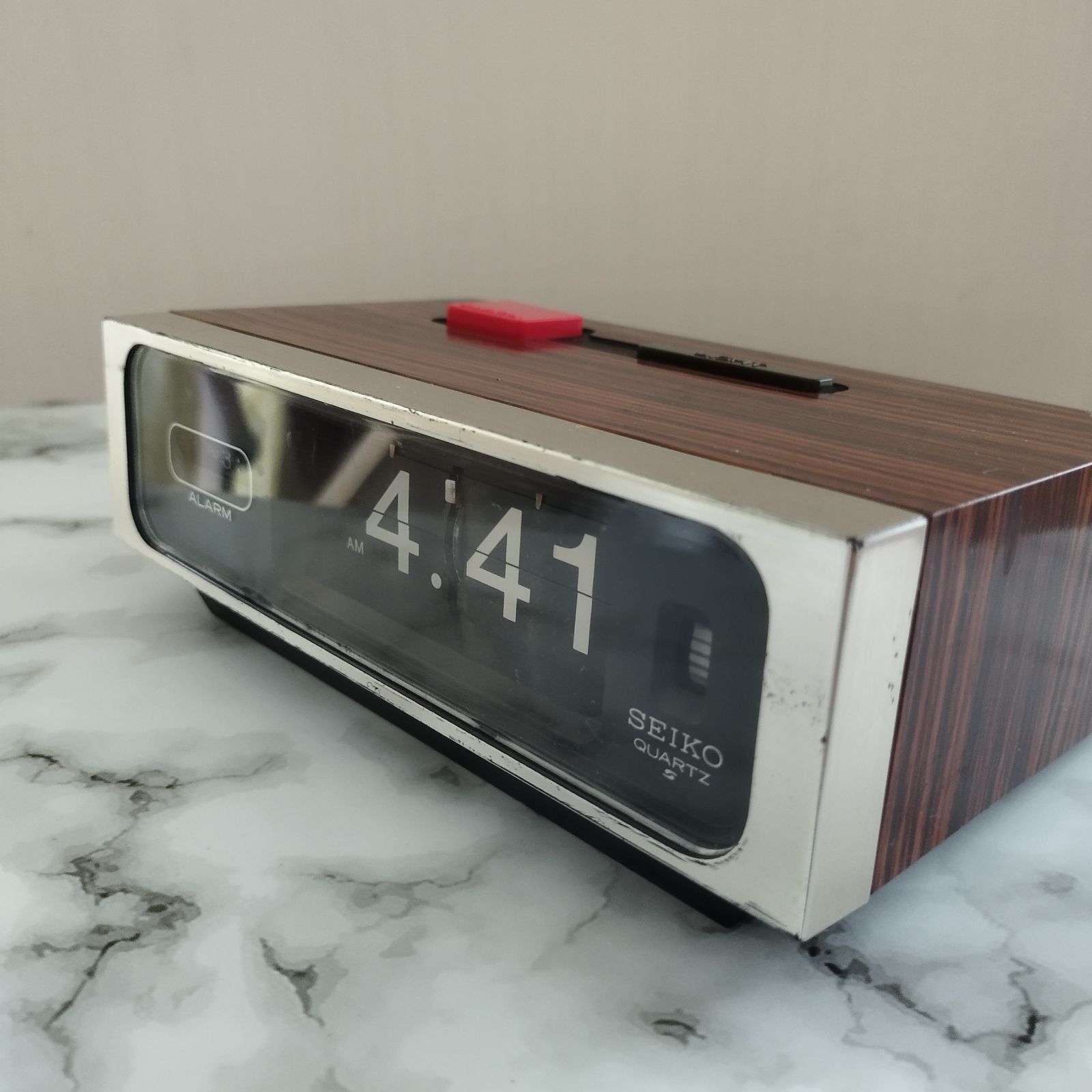 整備済み動作正常】美品！CITIZENパタパタ時計 リーフタイム013