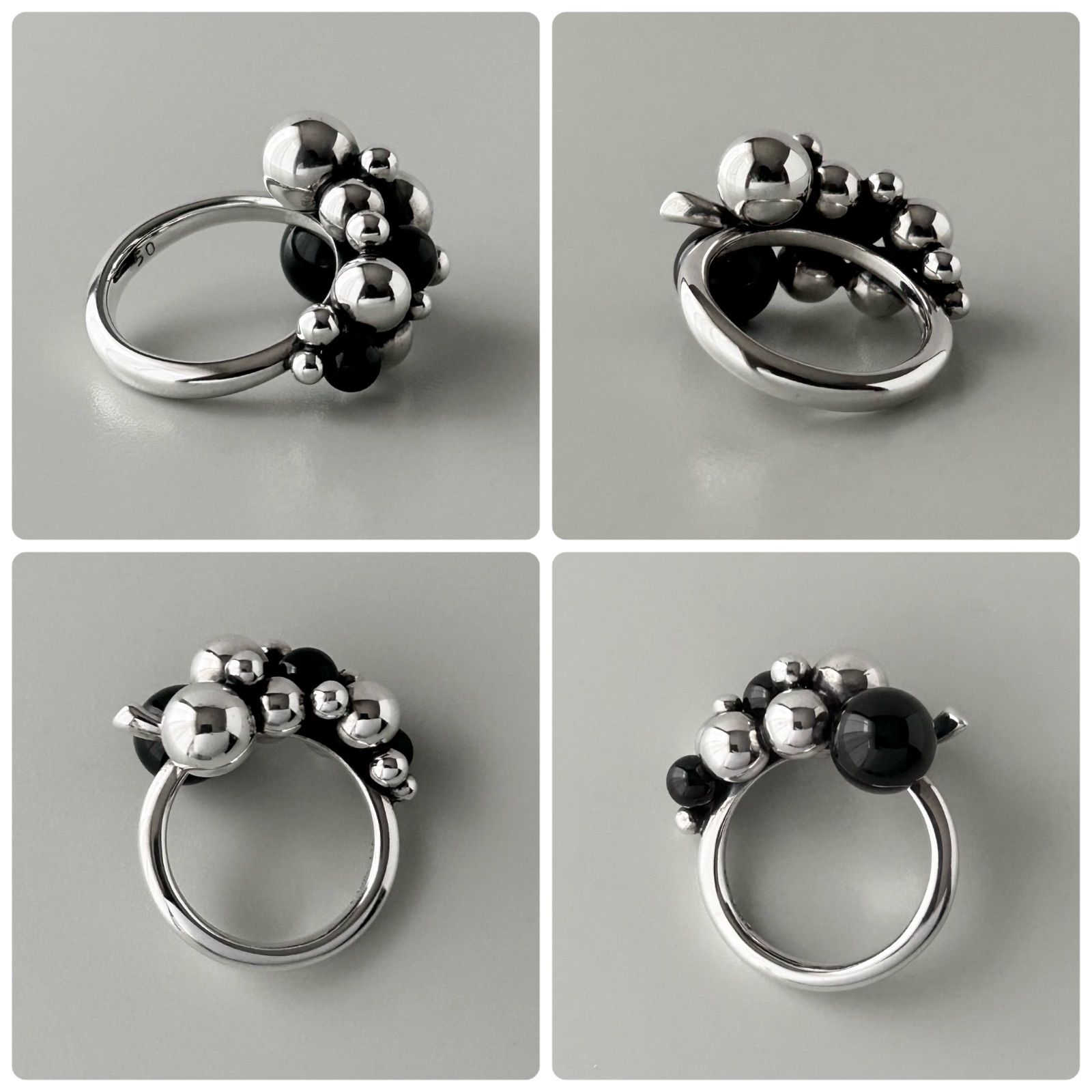 ジョージジェンセン リング 指輪 ムーンライトグレープ オニキス AG925