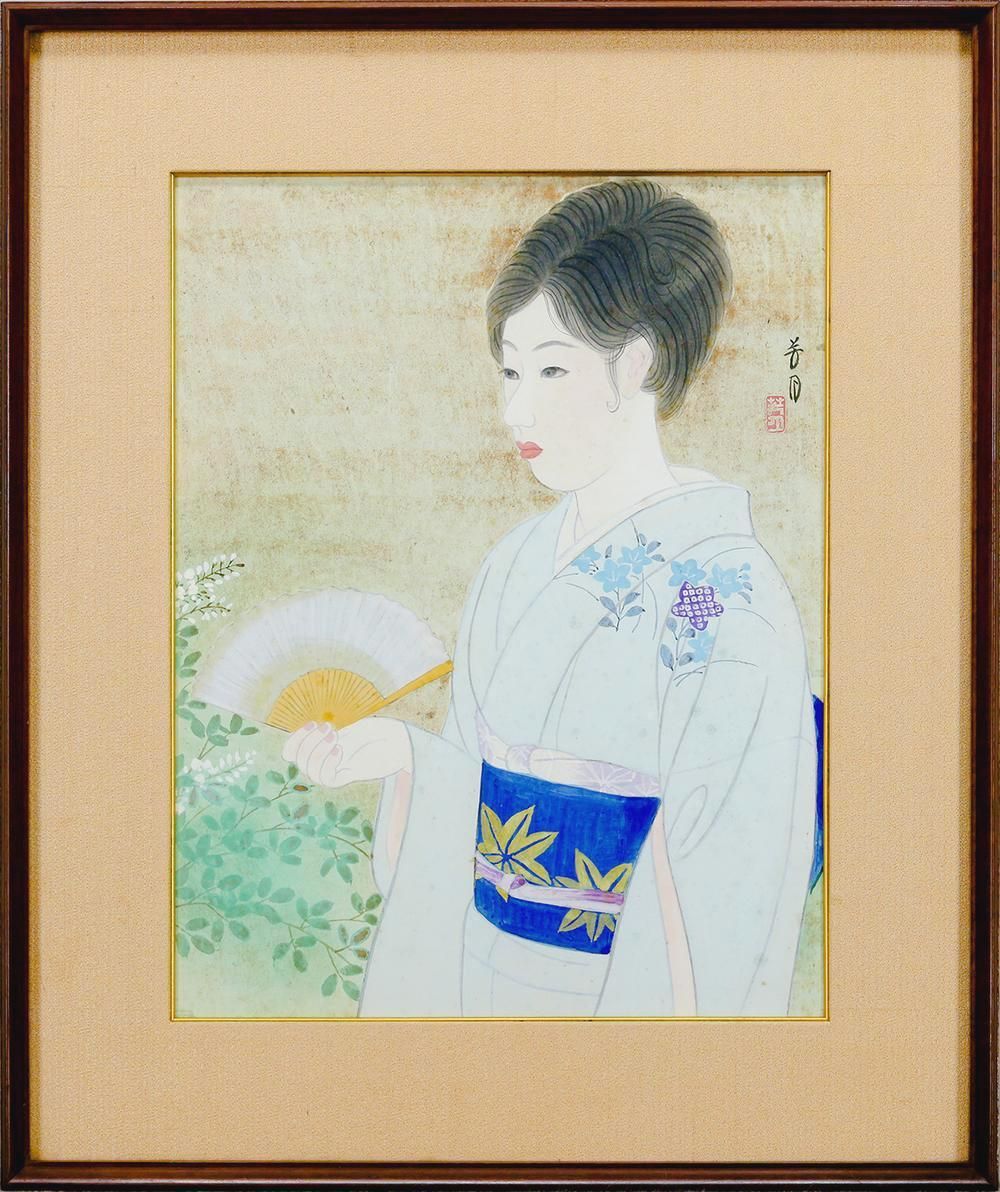 横尾芳月 筆 舞妓 サイズF6号 美術年鑑評価額 600万 横尾芳月 筆 舞妓