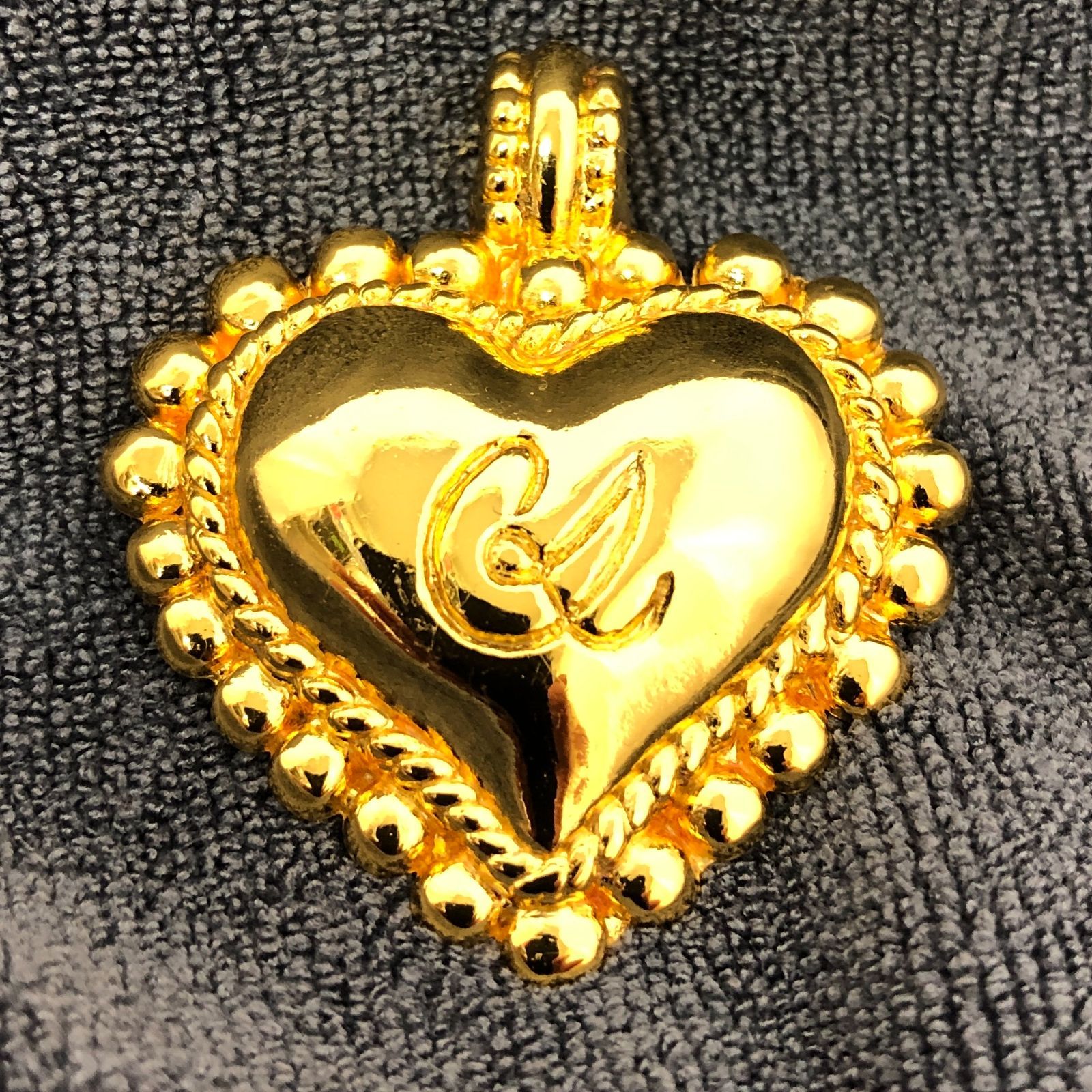 ヴィンテージ】Christian Lacroix ブローチハートゴールド
