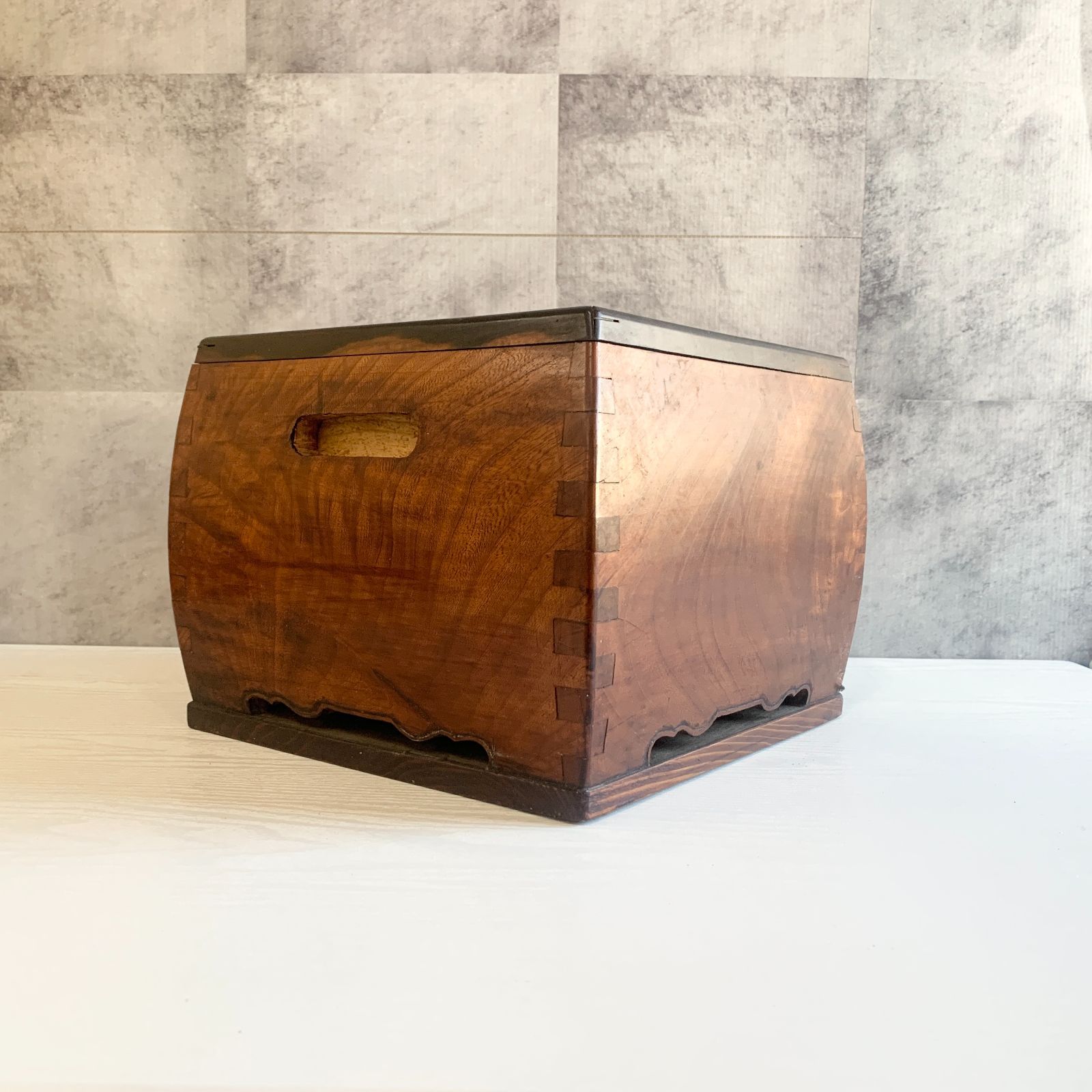 火鉢 手炙り 昭和レトロ 木製 角火鉢 手火鉢 囲炉裏 古民家 古道具 火鉢 て