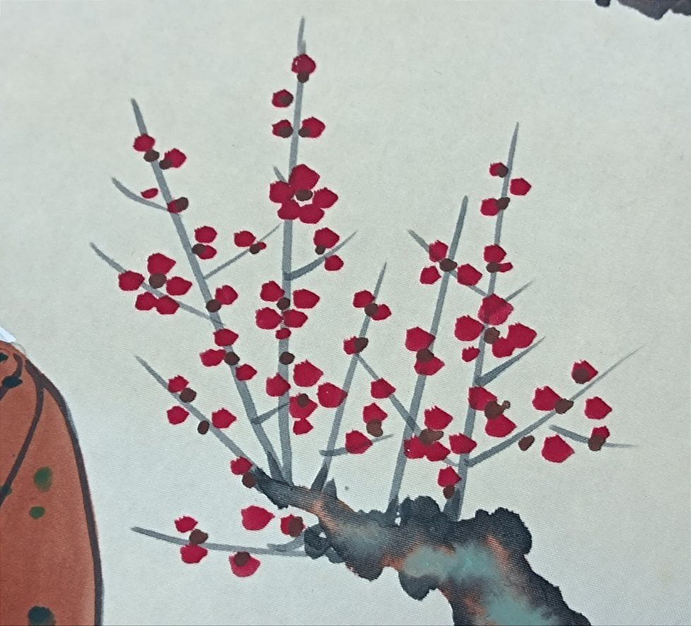 掛軸 真作肉筆 芳園作 高砂掛軸 縁起物 【公式通販】