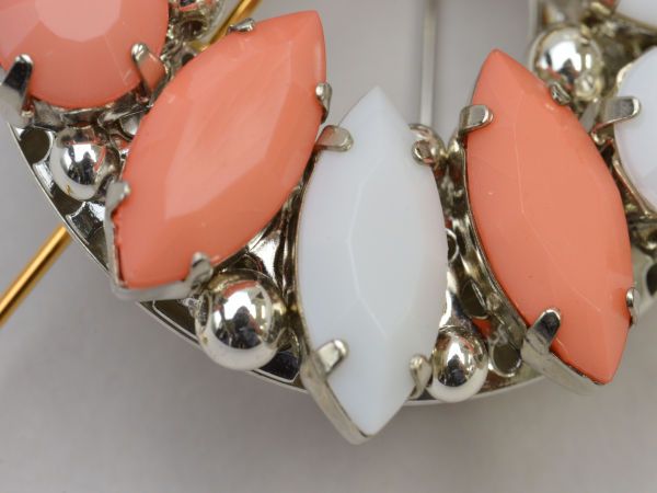 ルネ Rene ブローチ パール ビジュー ピンブローチ シルバー×ゴールド