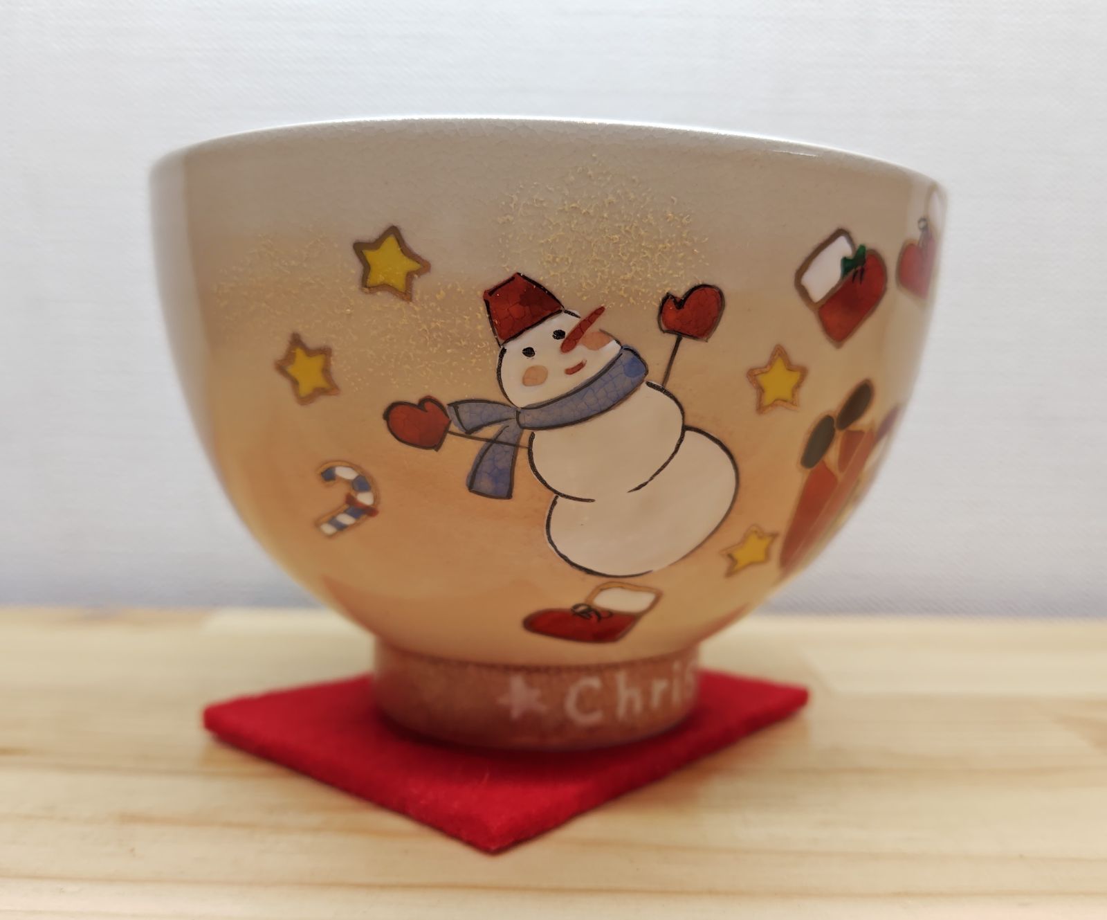 逢絢亭・新品】茶道具 安い 茶碗 京焼 御本 クリスマス 水出宋絢 紙箱入り