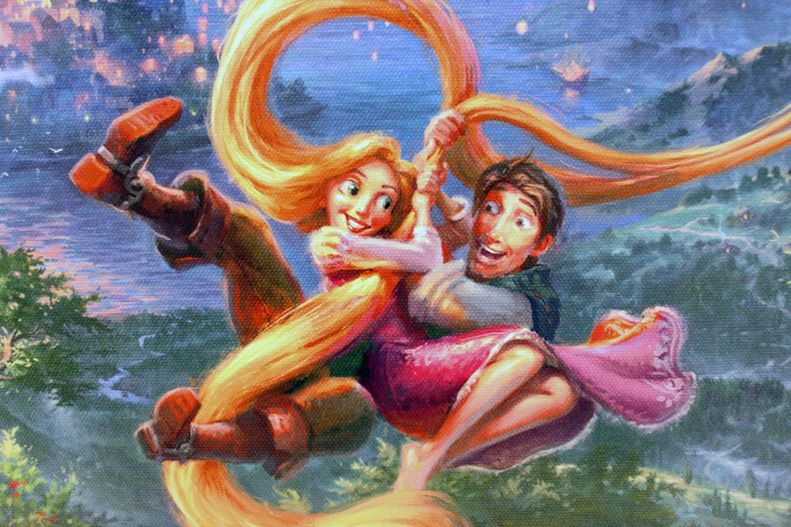 ディズニー トーマス・キンケード塔の上のラプンツェル 楽天市場